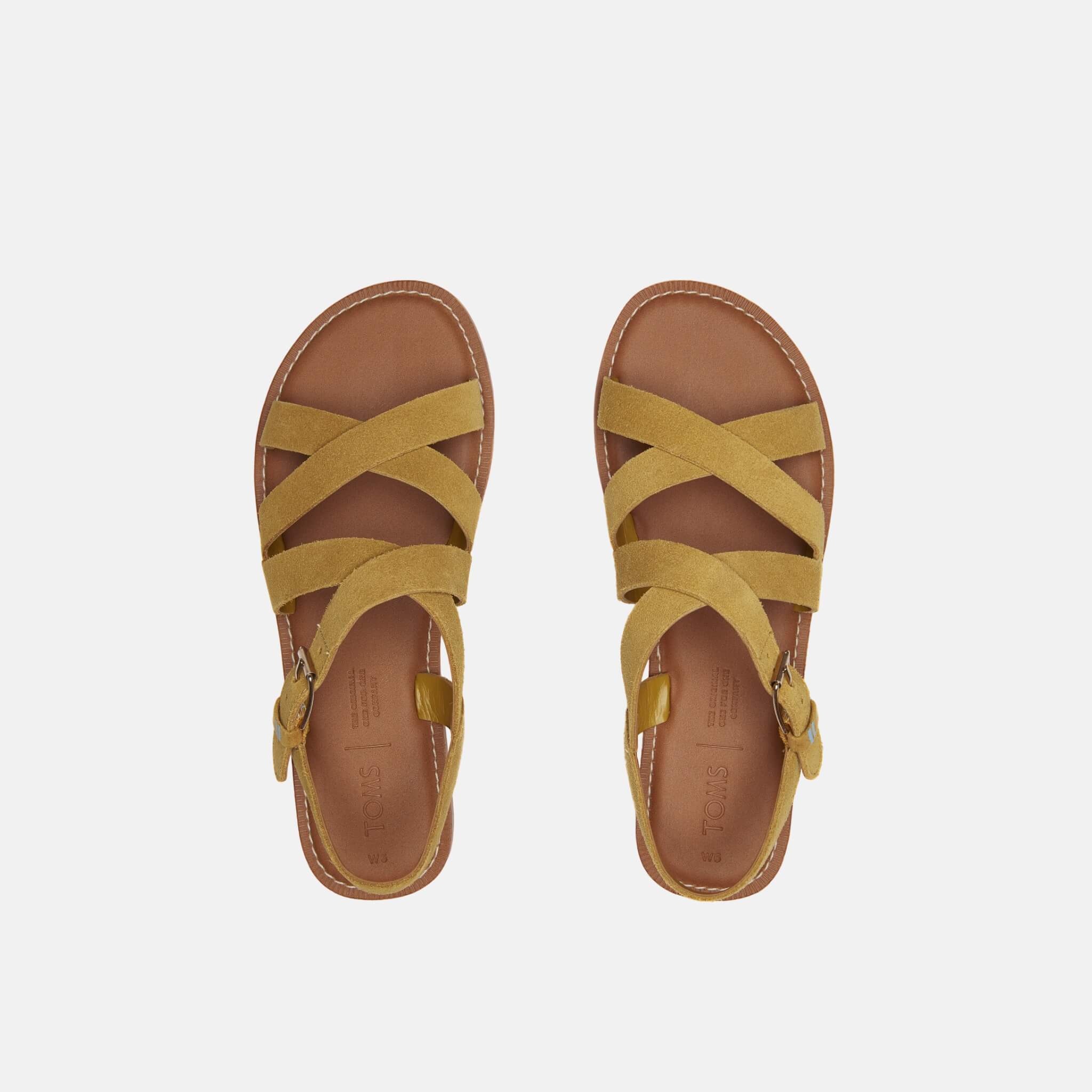 Dámské žluté semišové sandálky TOMS Sicily