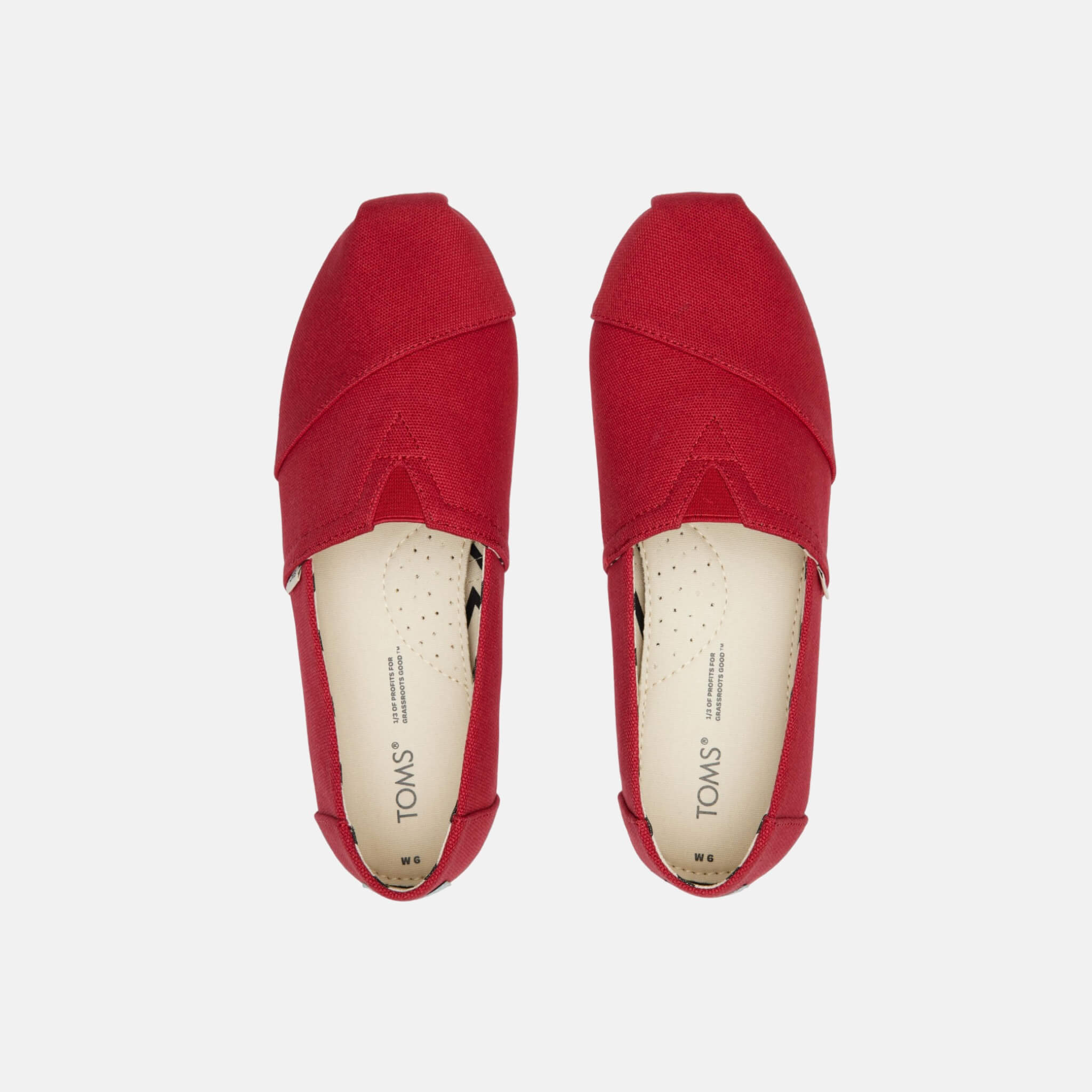 Dámské červené espadrilky TOMS Alpargata