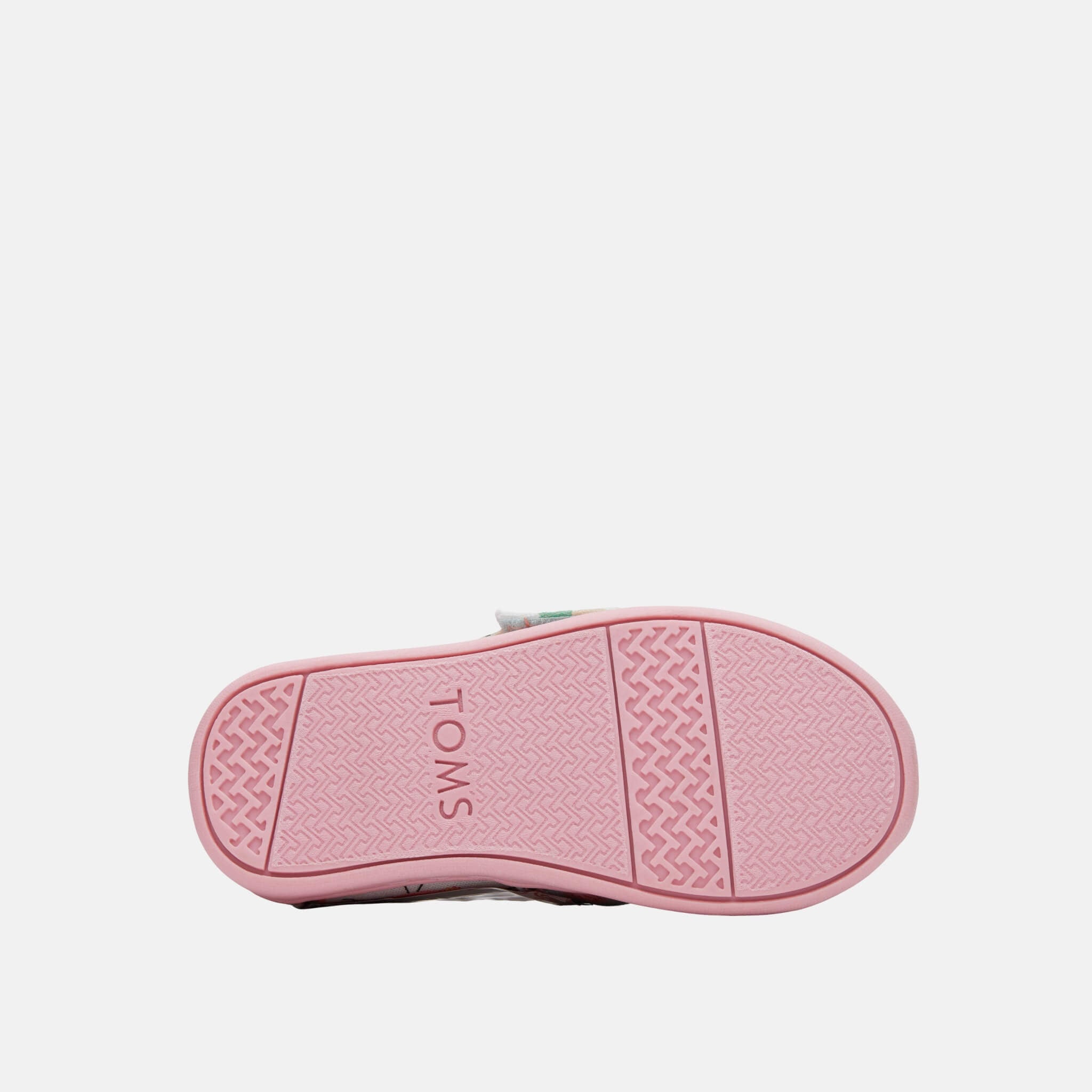 Dětské modré espadrilky s plameňáky TOMS Tiny Alpargata