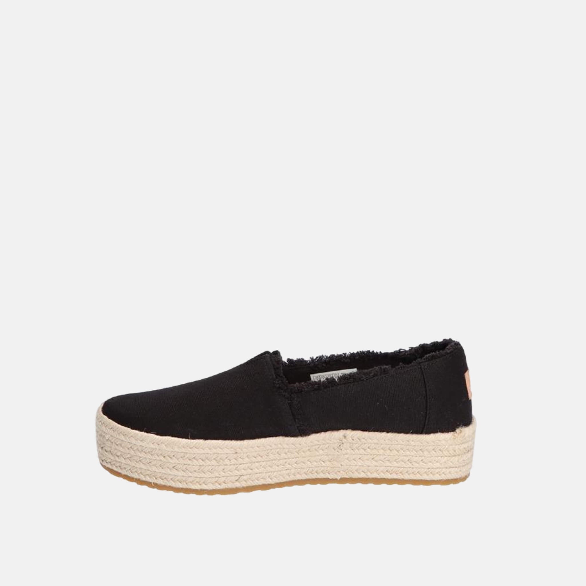 Dámské černé espadrilky na platformě TOMS Valencia