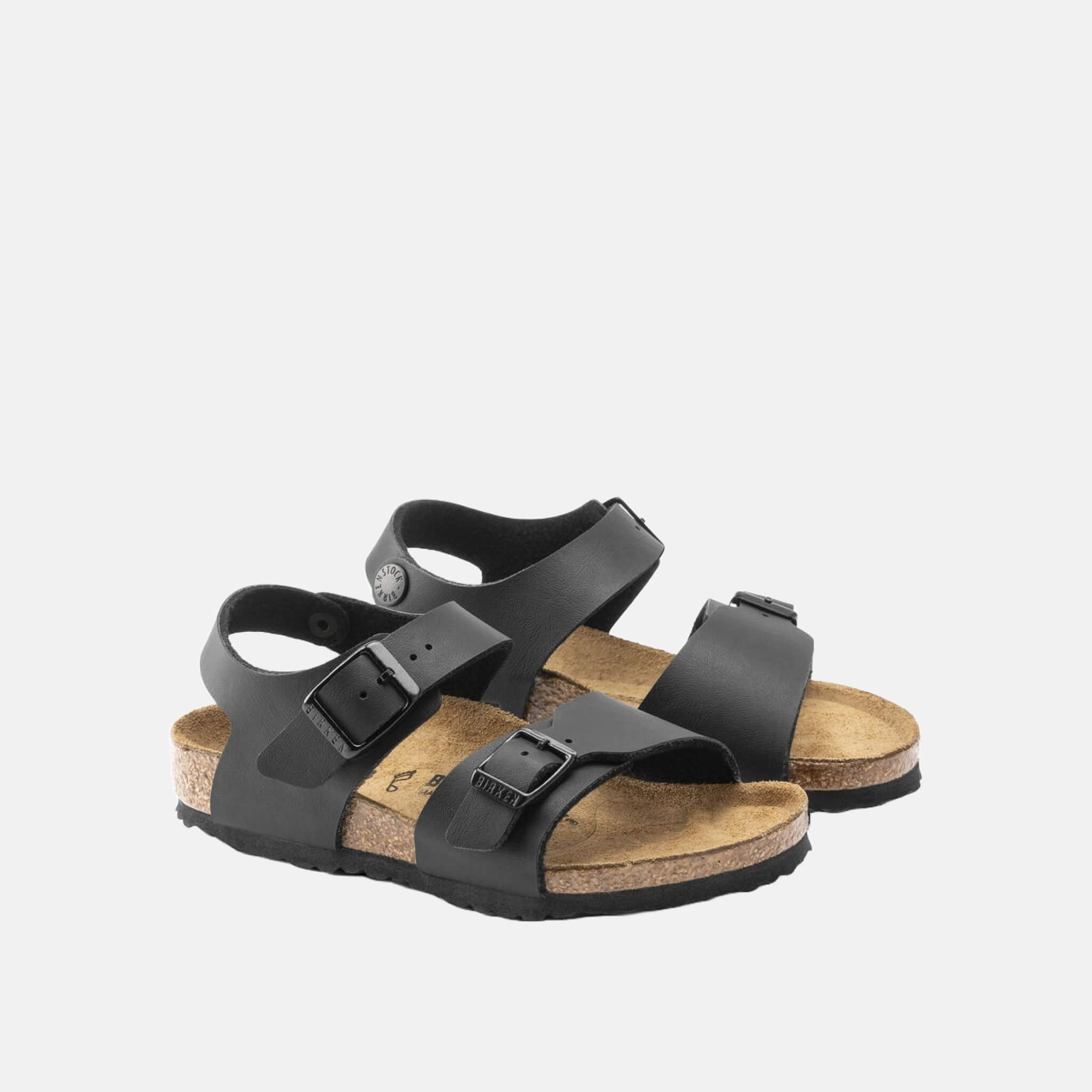 Dětské černé sandály Birkenstock New York Birko-Flor