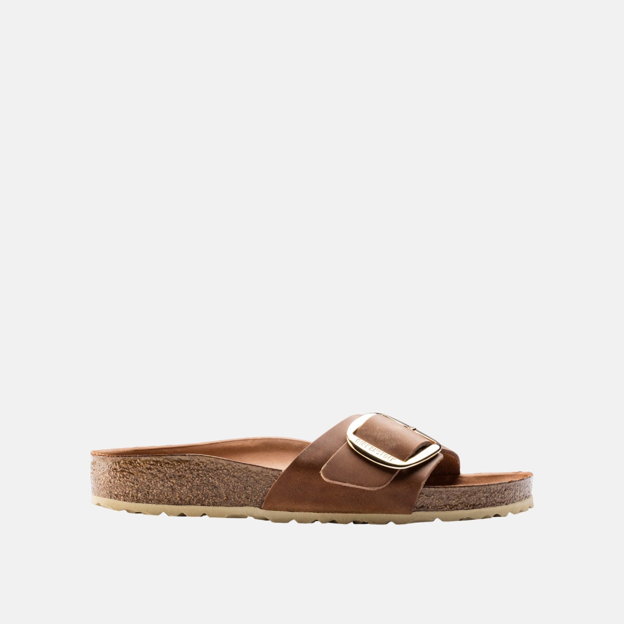 Hnědé Regular Pantofle Birkenstock Madrid Big Buckle Oiled Leather