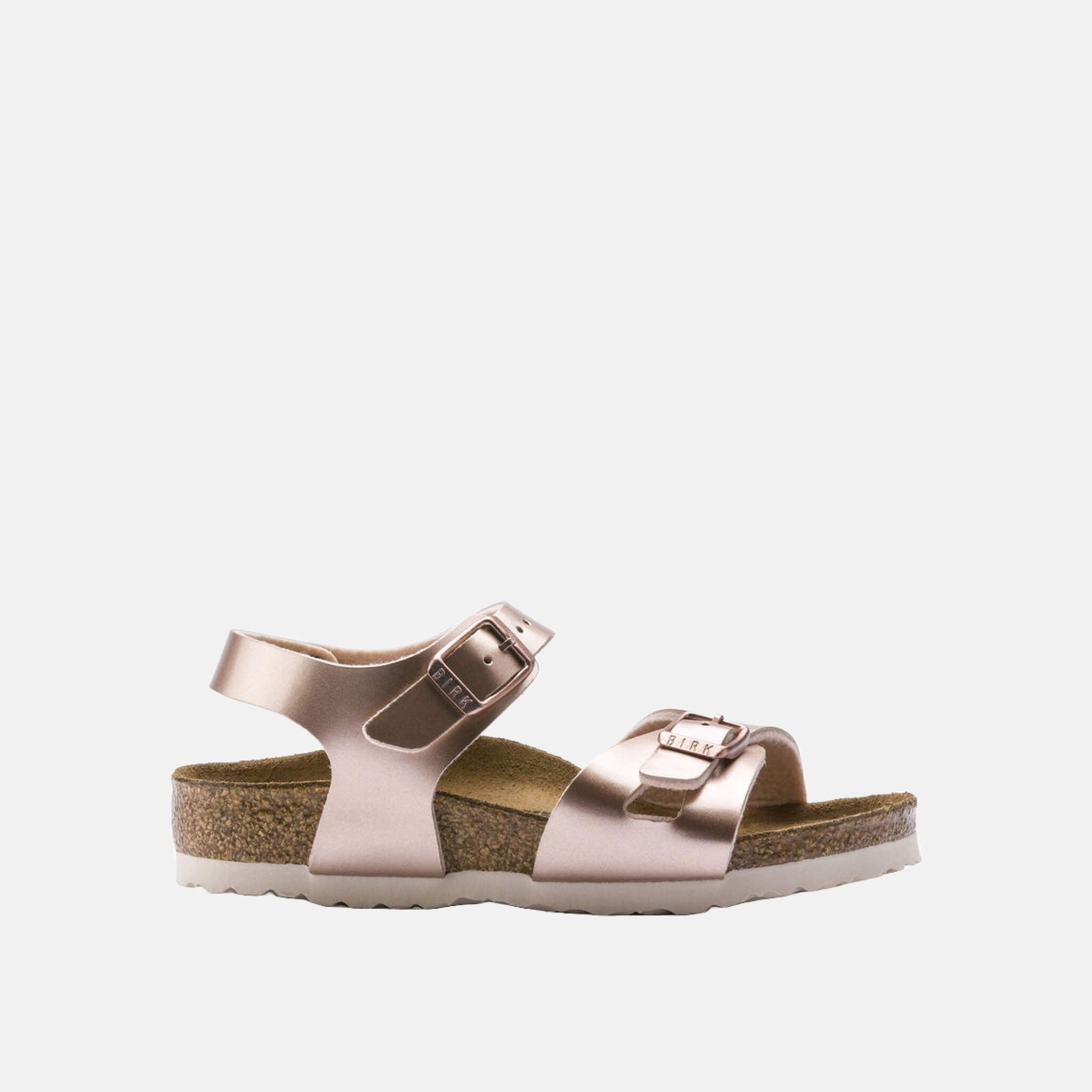 Dětské růžové sandály Birkenstock Rio Birko-Flor Electric Metallic