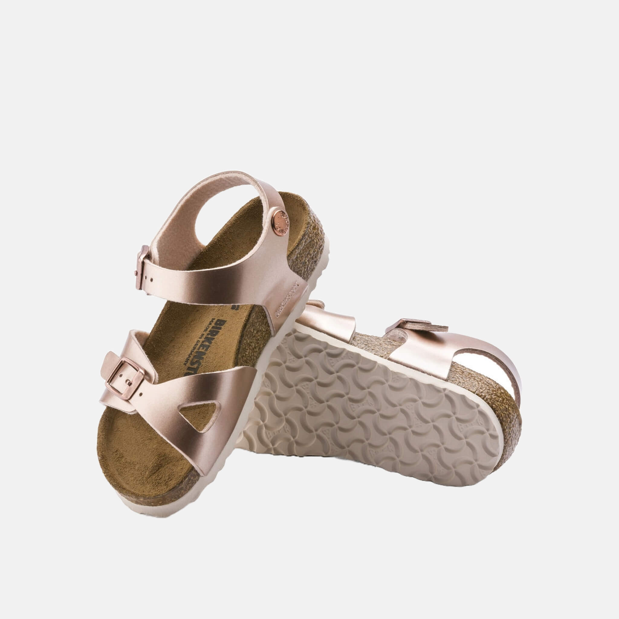 Dětské růžové sandály Birkenstock Rio Birko-Flor Electric Metallic