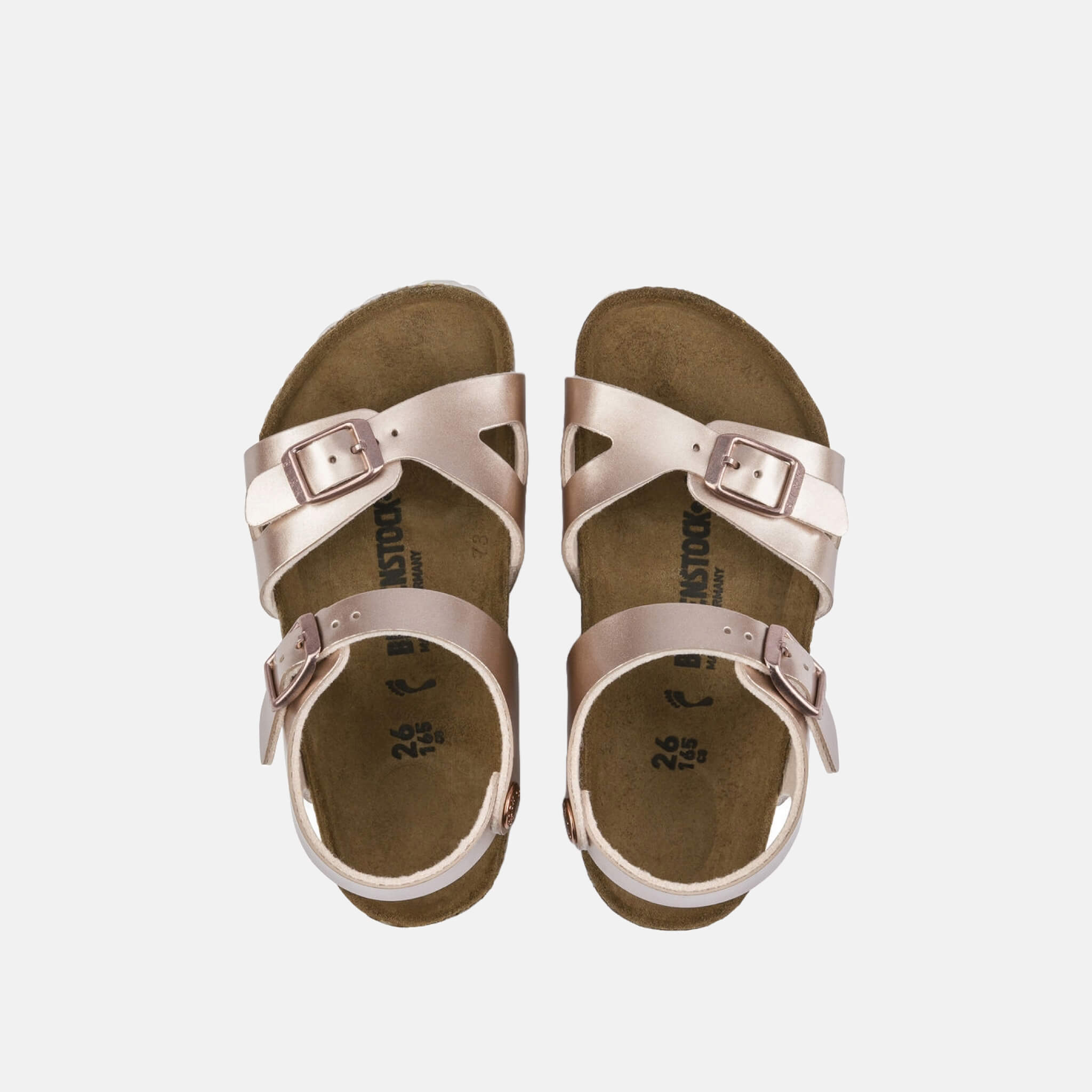 Dětské růžové sandály Birkenstock Rio Birko-Flor Electric Metallic