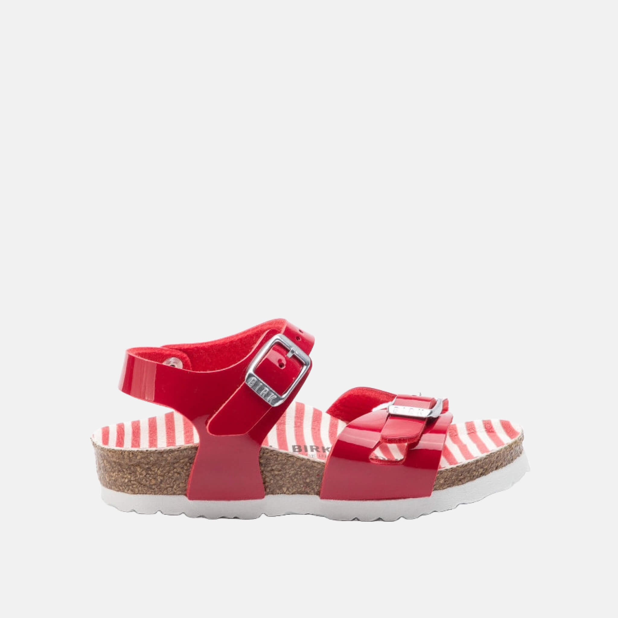 Dětské červené sandály Birkenstock Rio Birko-Flor