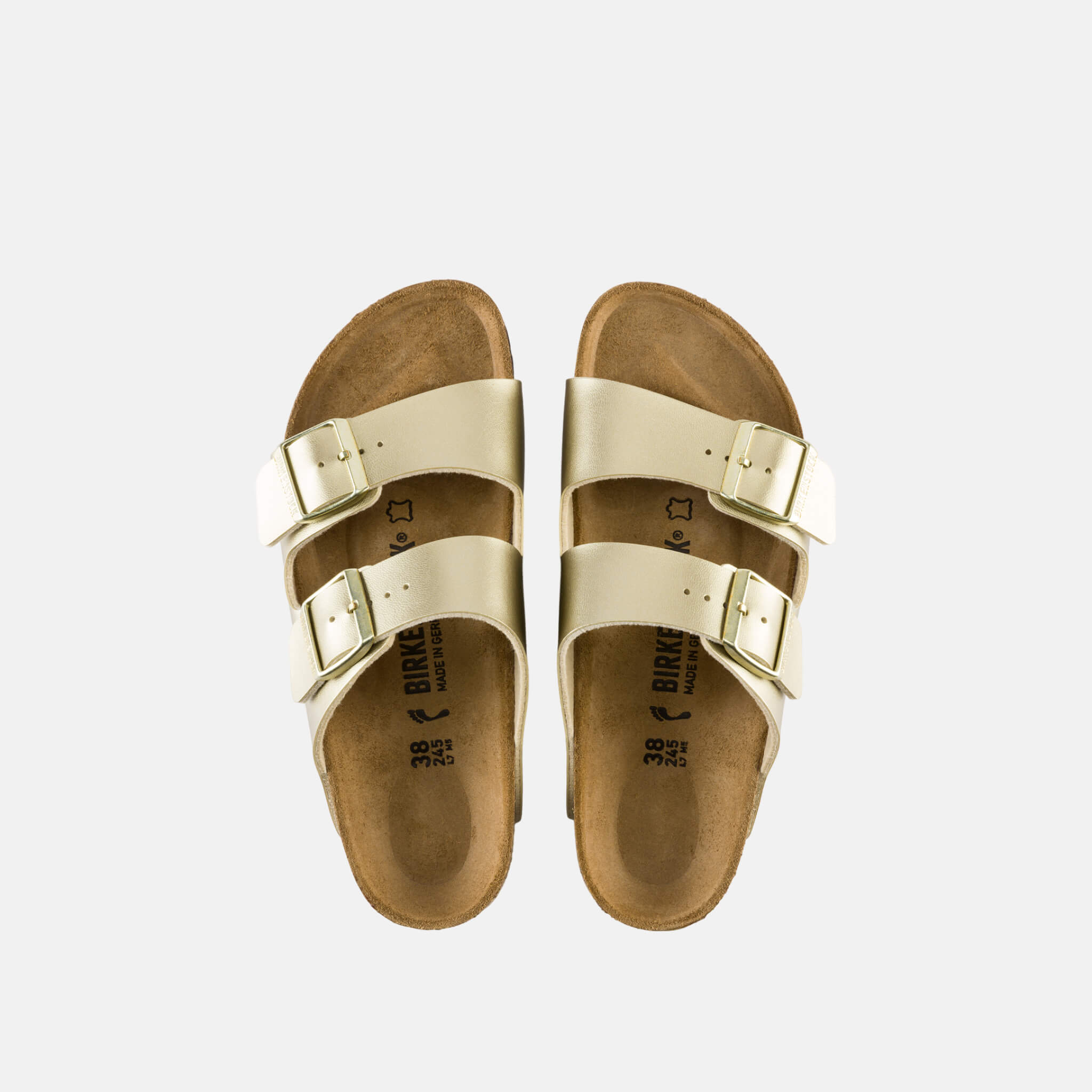 Zlaté pantofle Birkenstock Arizona Birko-Flor