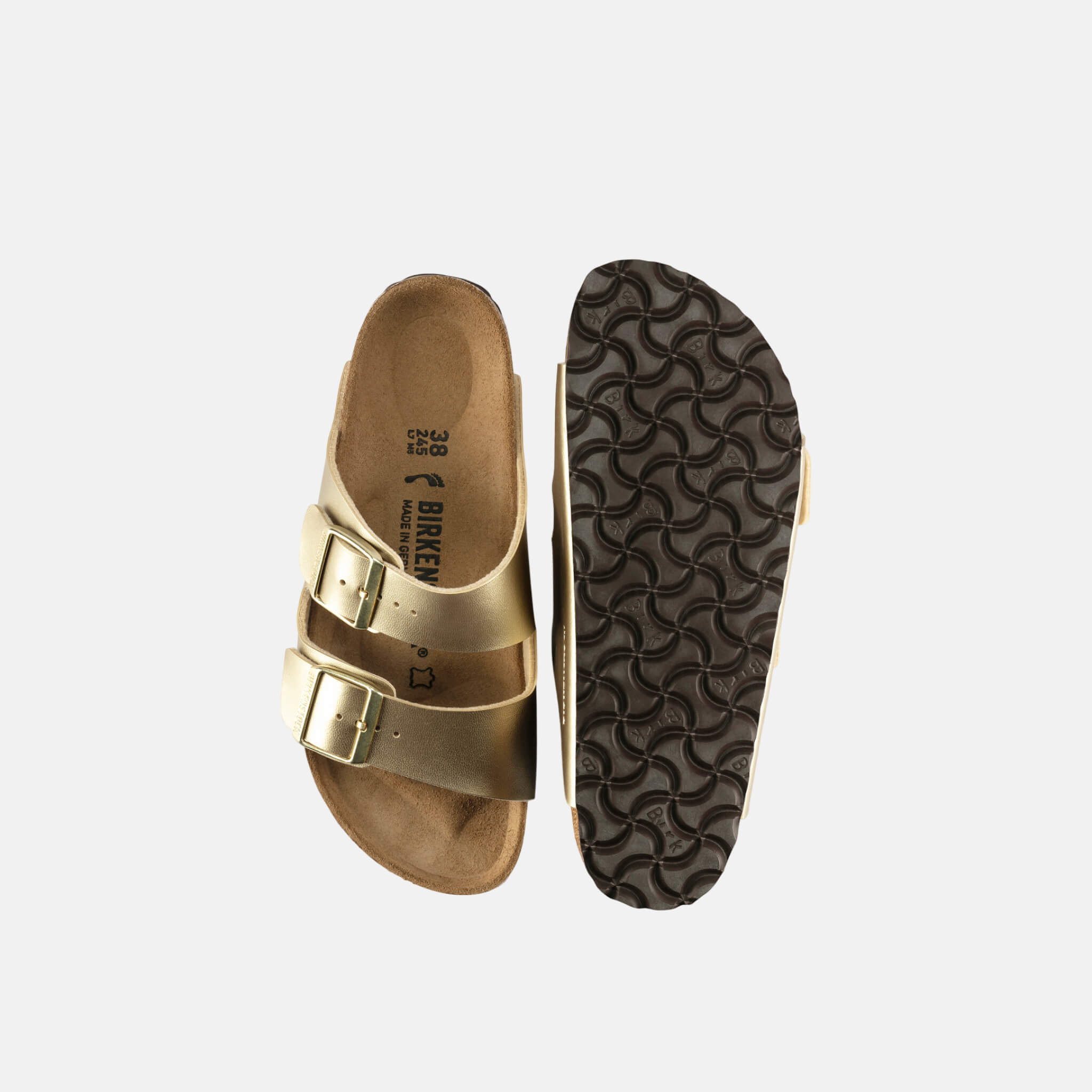 Zlaté pantofle Birkenstock Arizona Birko-Flor