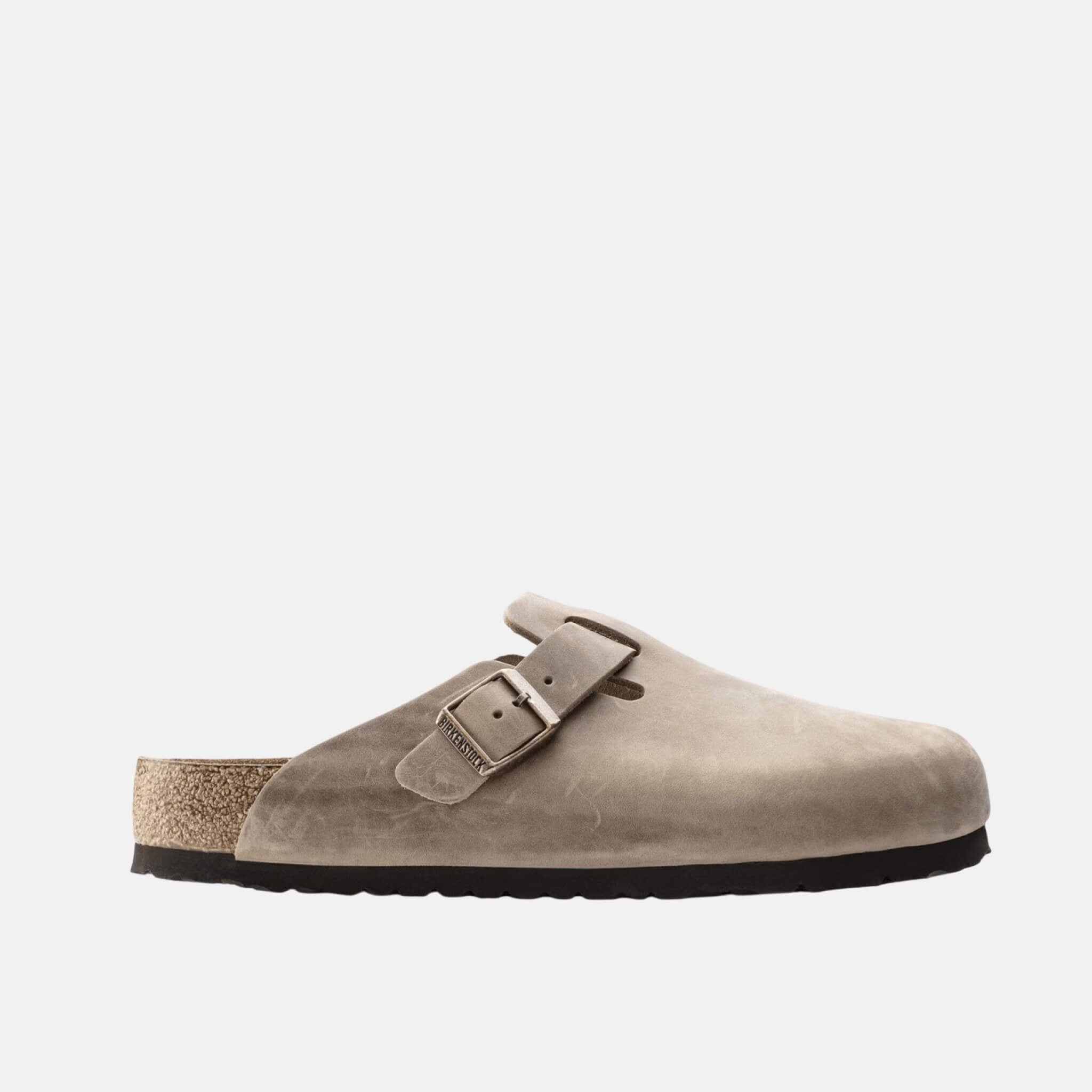 Hnědé Regular Pantofle Boston Soft Footbed Natural Leather Oiled