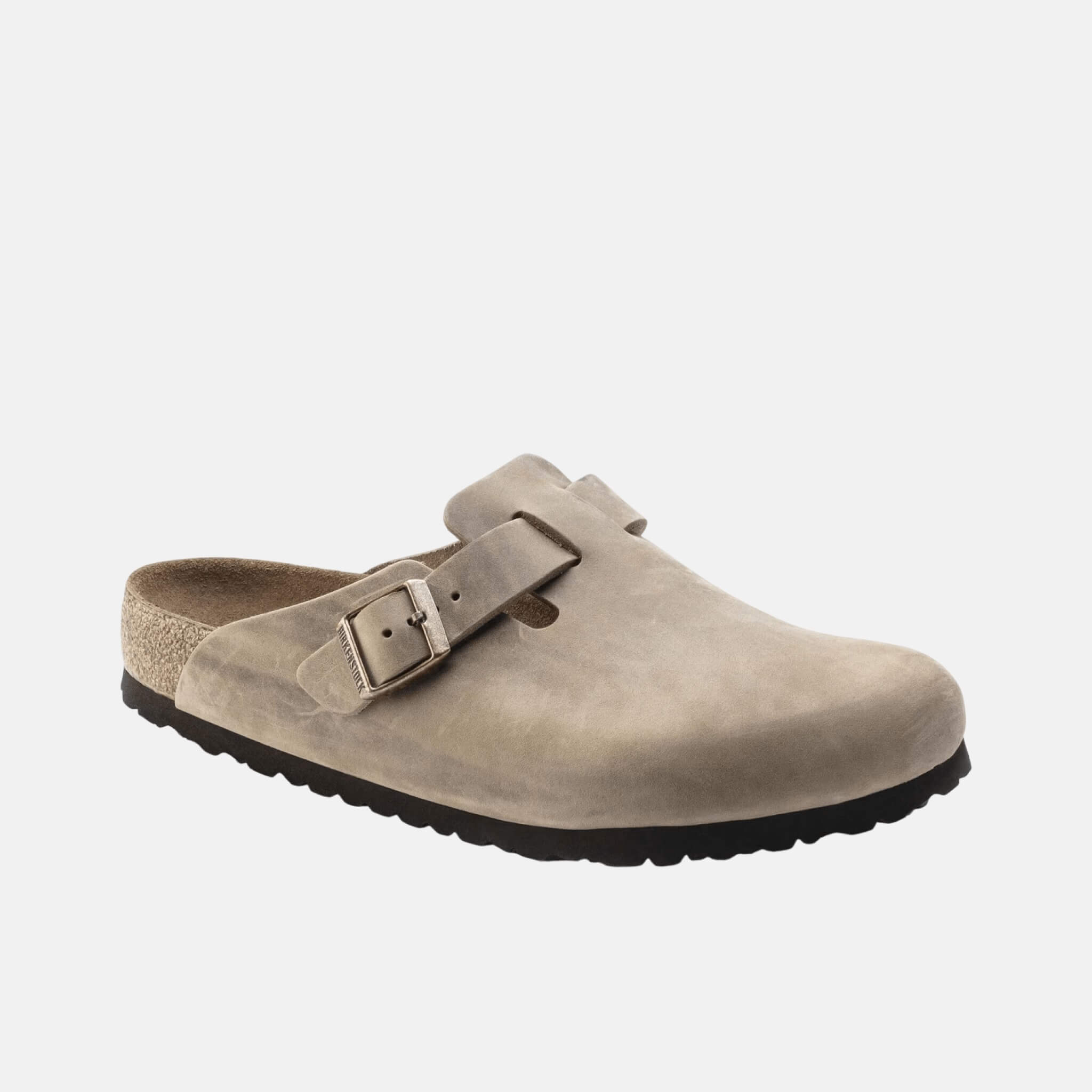 Hnědé Regular Pantofle Boston Soft Footbed Natural Leather Oiled
