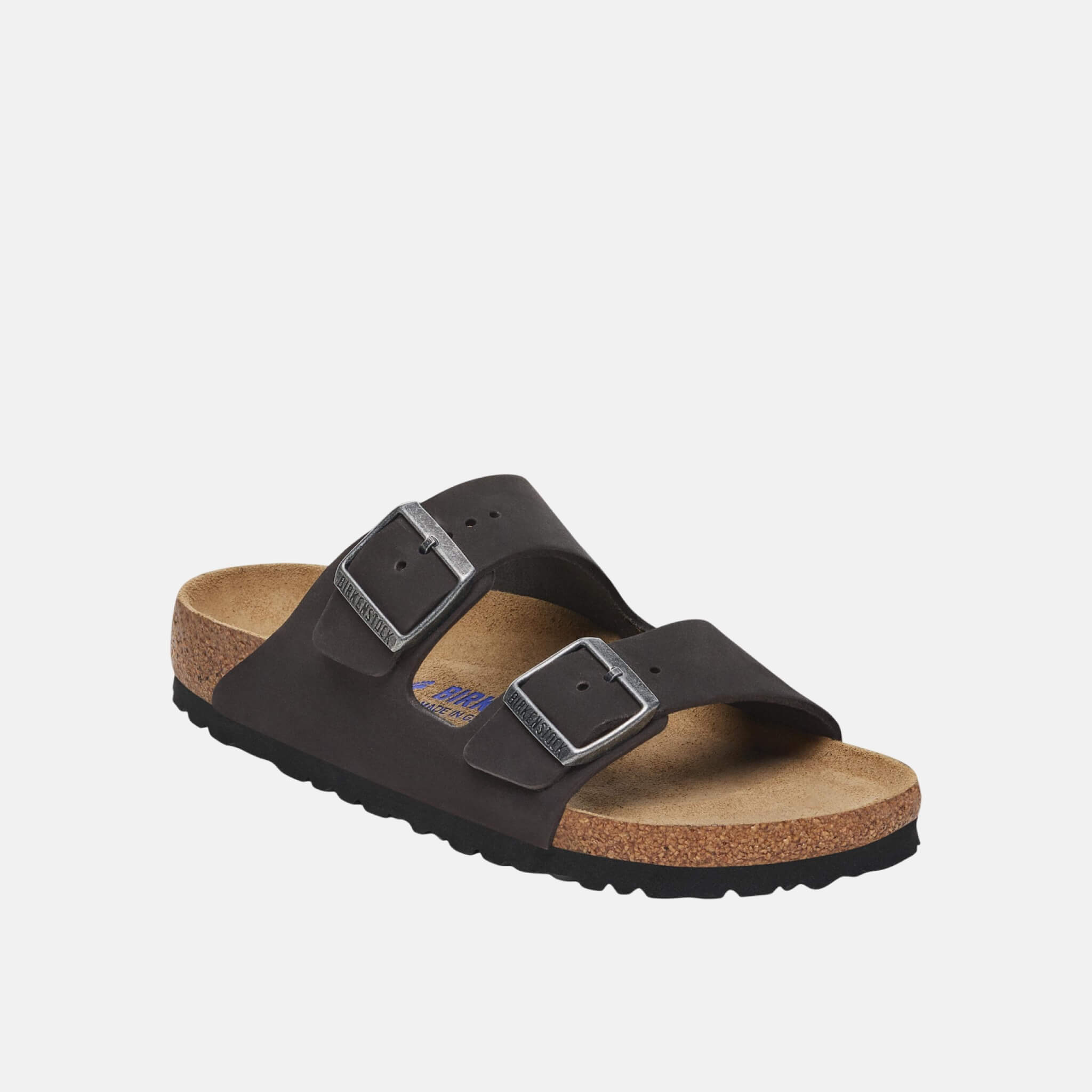 Černé Regular Pantofle Arizona Soft Footbed Nubuk Leather