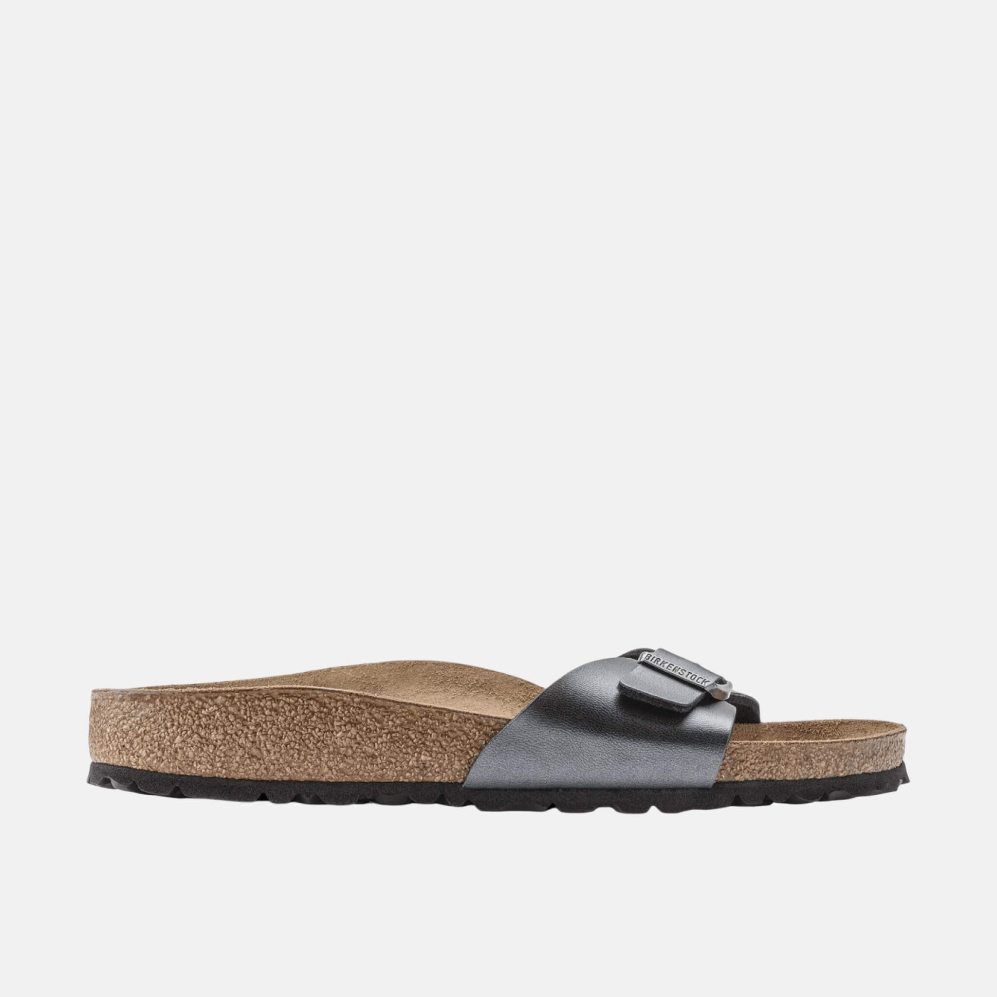 Stříbrné pantofle Birkenstock Madrid Birko-Flor Metallic