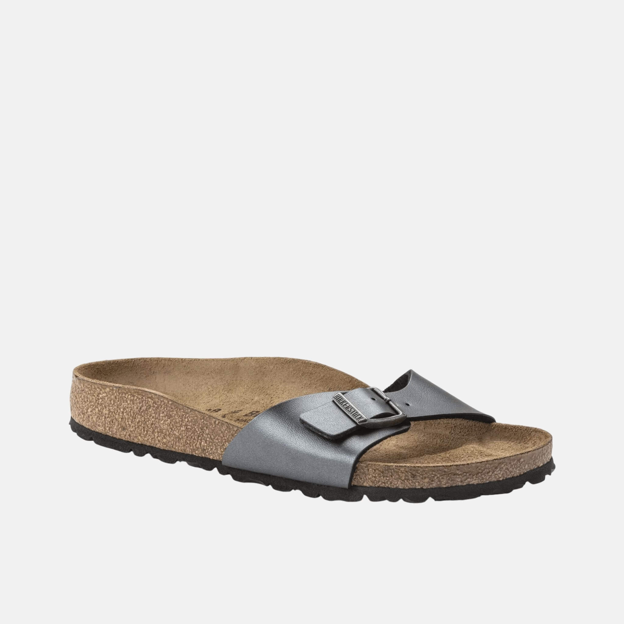 Stříbrné pantofle Birkenstock Madrid Birko-Flor Metallic
