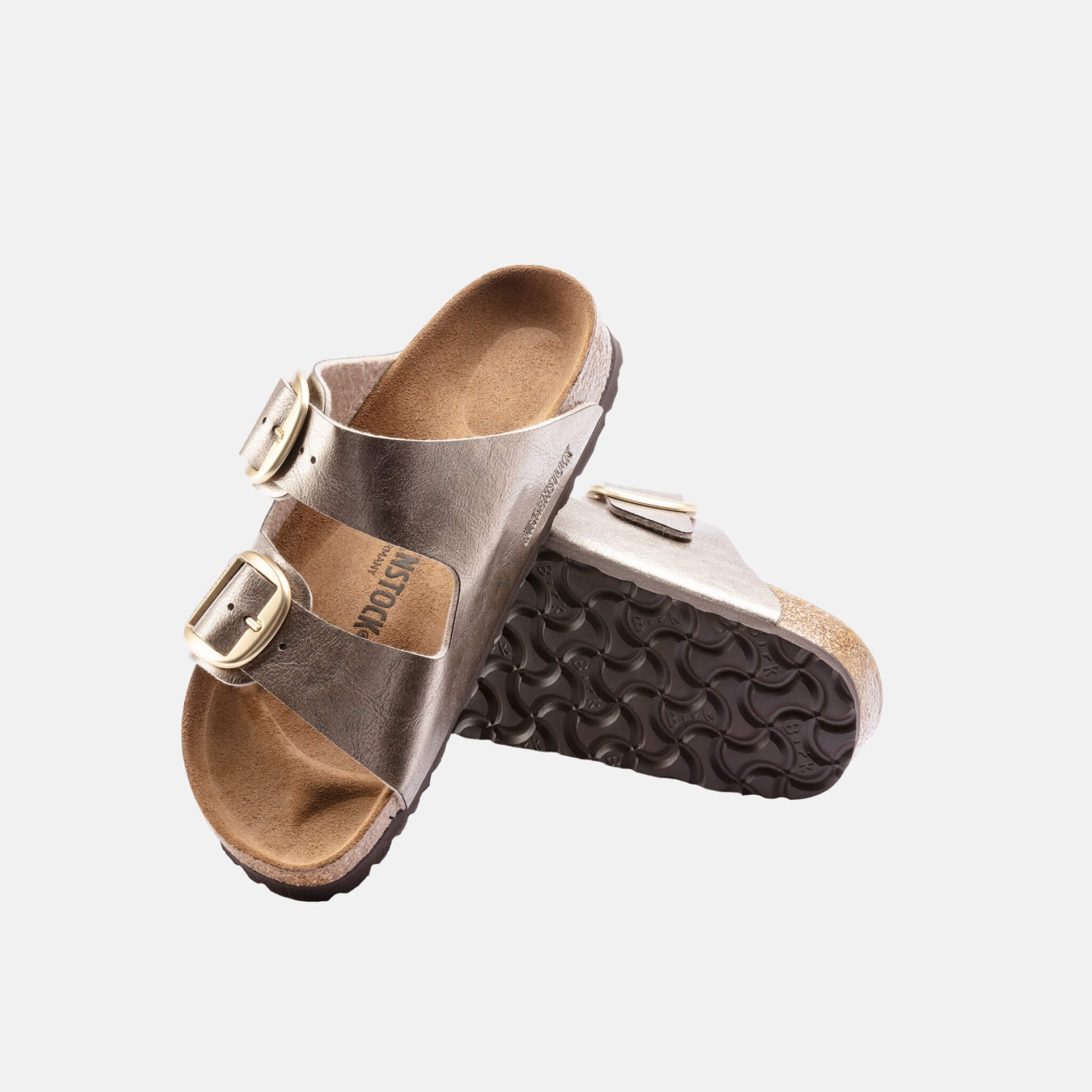 Zlaté Regular Pantofle Birkenstock Arizona Big Buckle Graceful