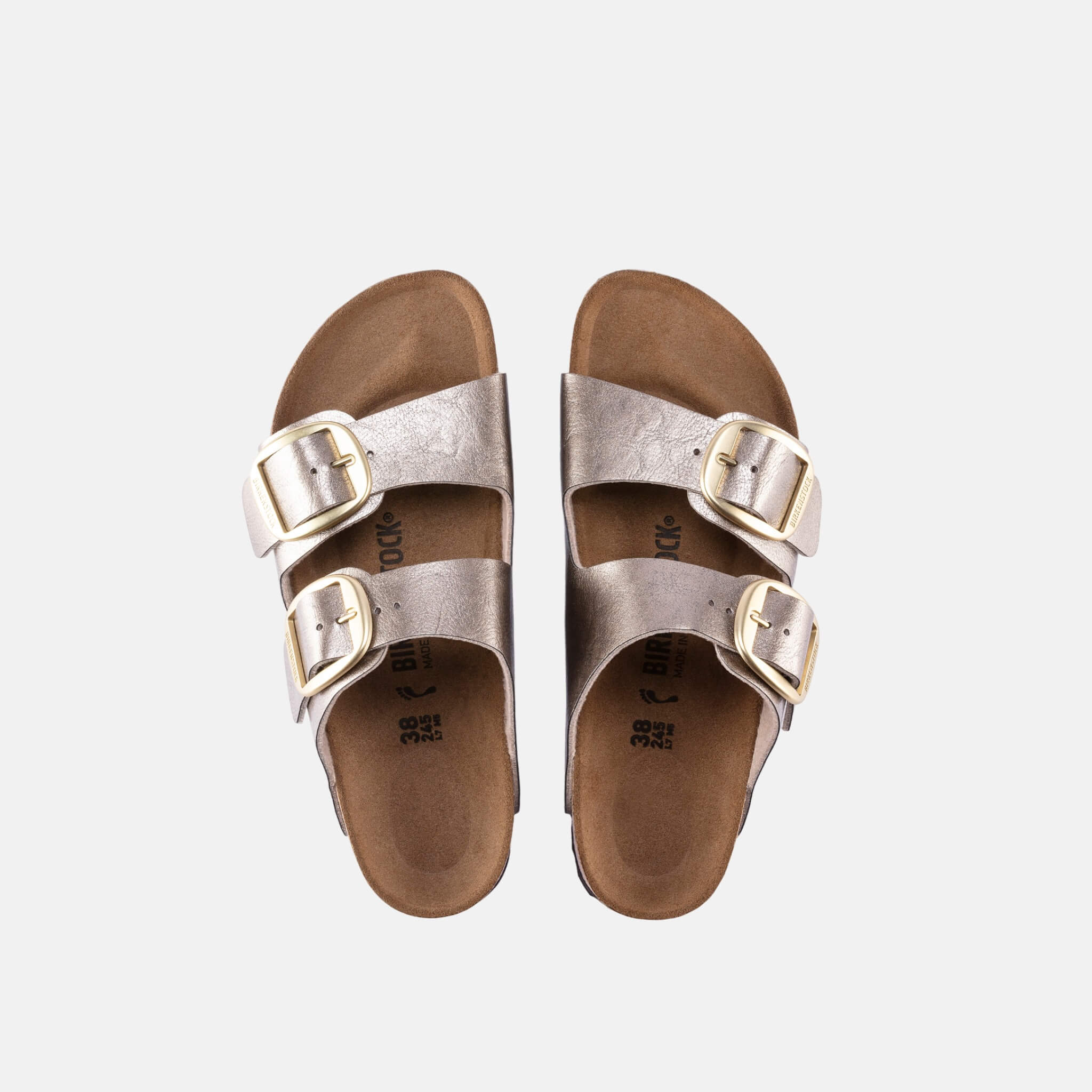 Zlaté Regular Pantofle Birkenstock Arizona Big Buckle Graceful