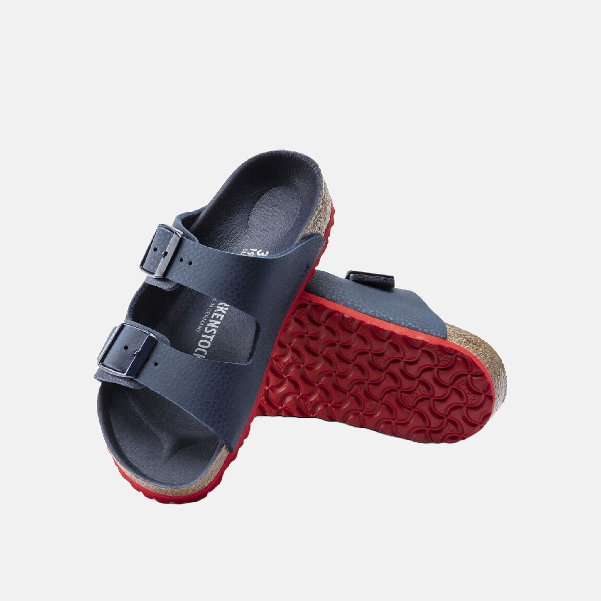 Dětské modré pantofle Birkenstock Arizona Birko-Flor