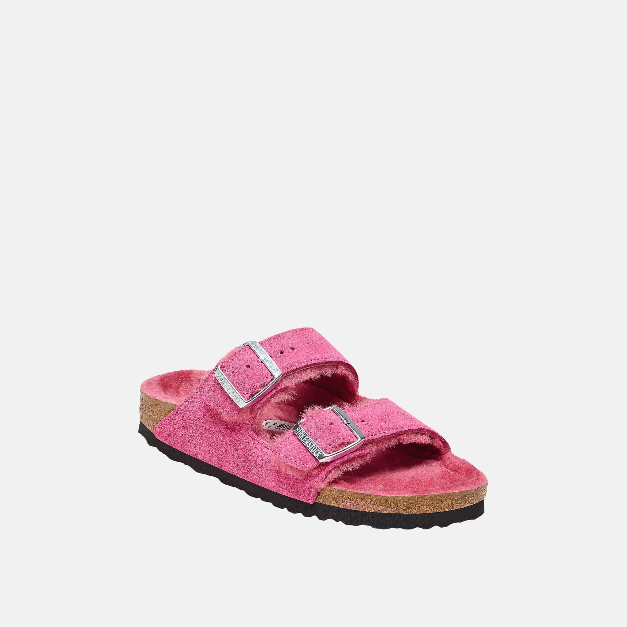 Růžové Regular pantofle Arizona Suede Shearling