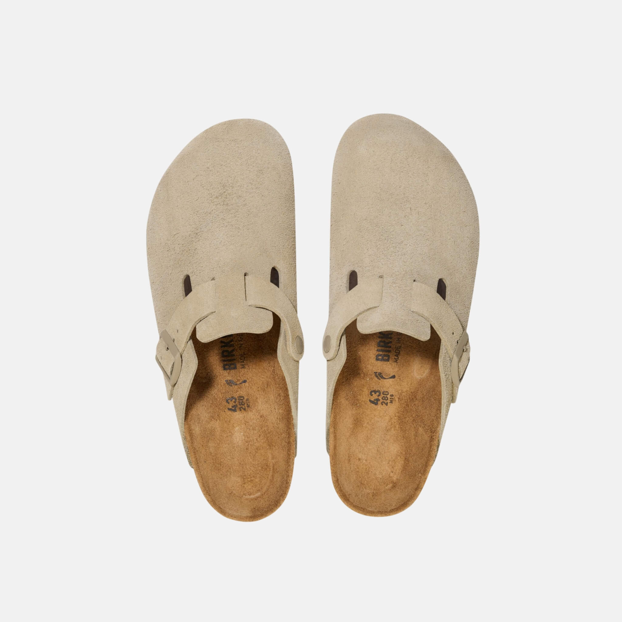 Šedé Regular Nazouváky Boston Suede Leather