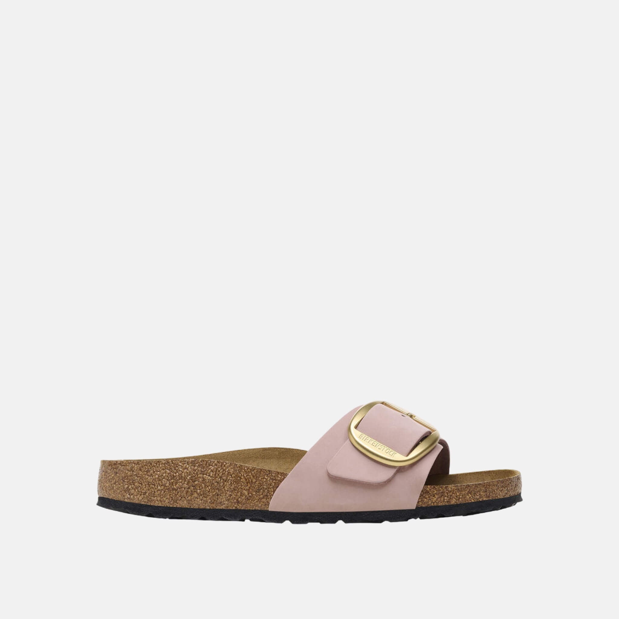 Růžové Regular Pantofle Birkenstock Madrid Big Buckle Nubuck Leather