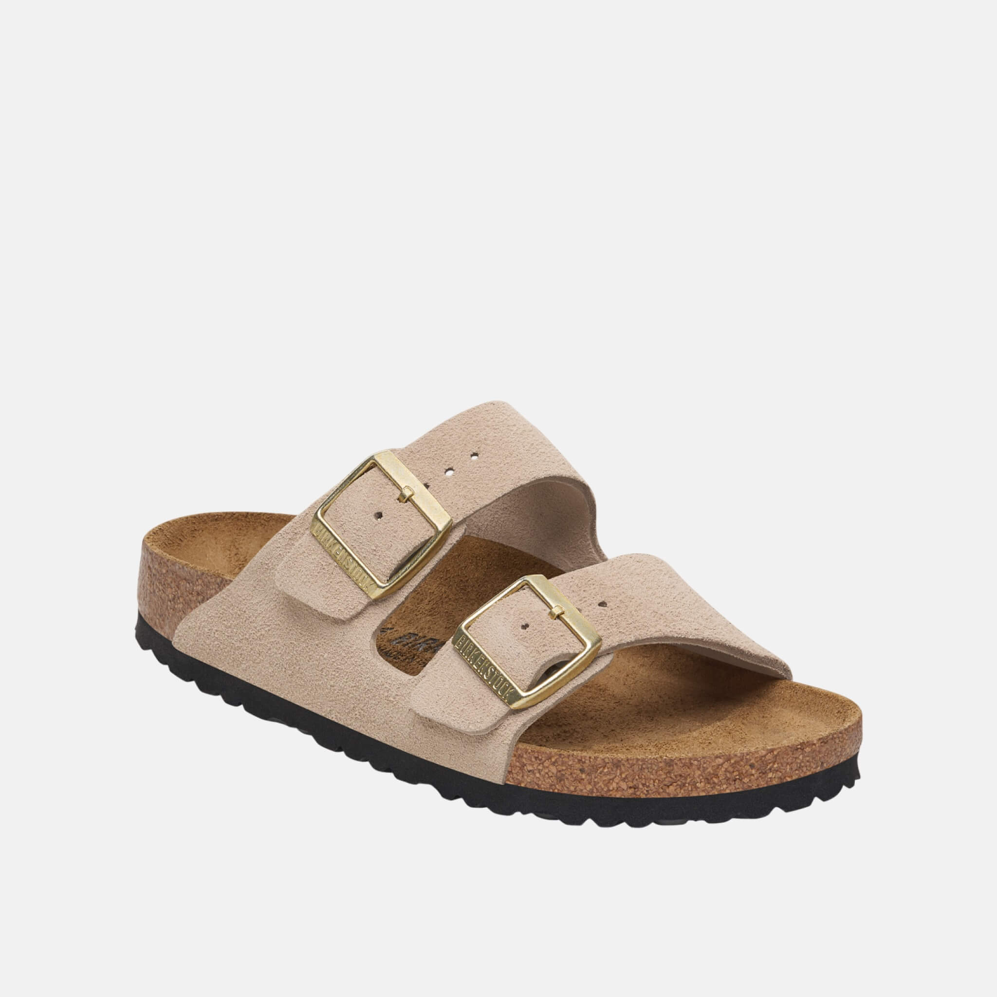 Béžové Regular Pantofle Arizona Suede Leather