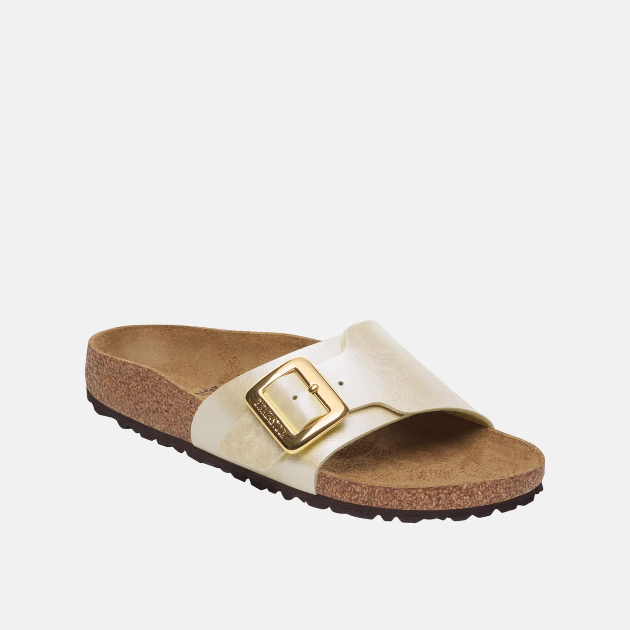 Béžové Regular Pantofle Catalina Cushion Buckle Birko-Flor