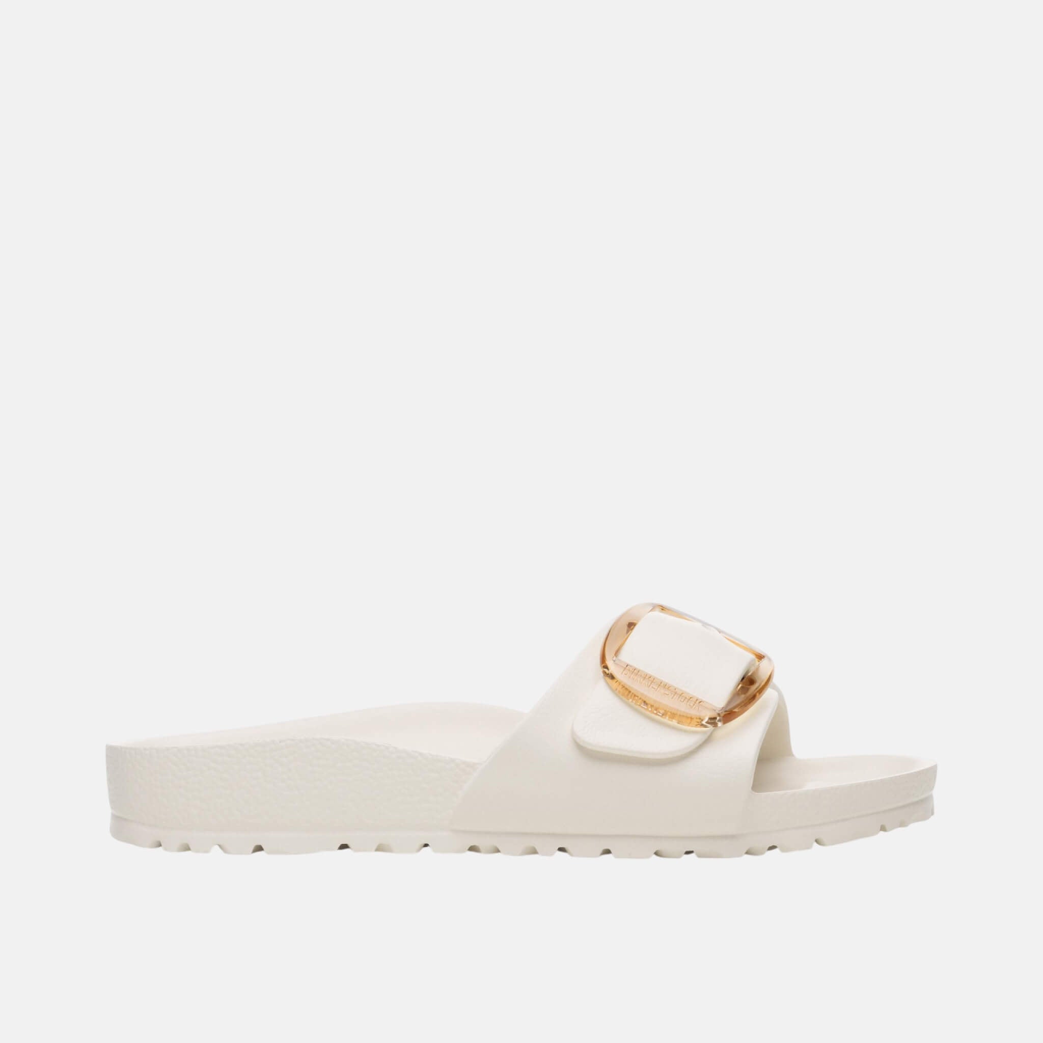 Bílé Narrow Pantofle Madrid Big Buckle EVA
