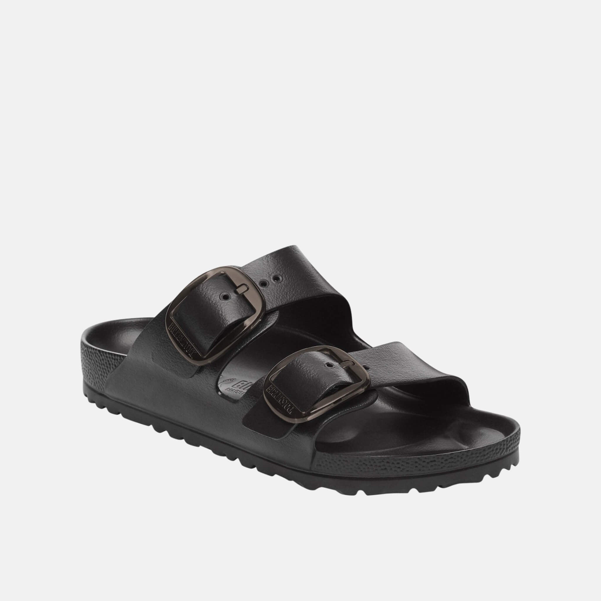 Černé Narrow Pantofle Arizona Big Buckle EVA