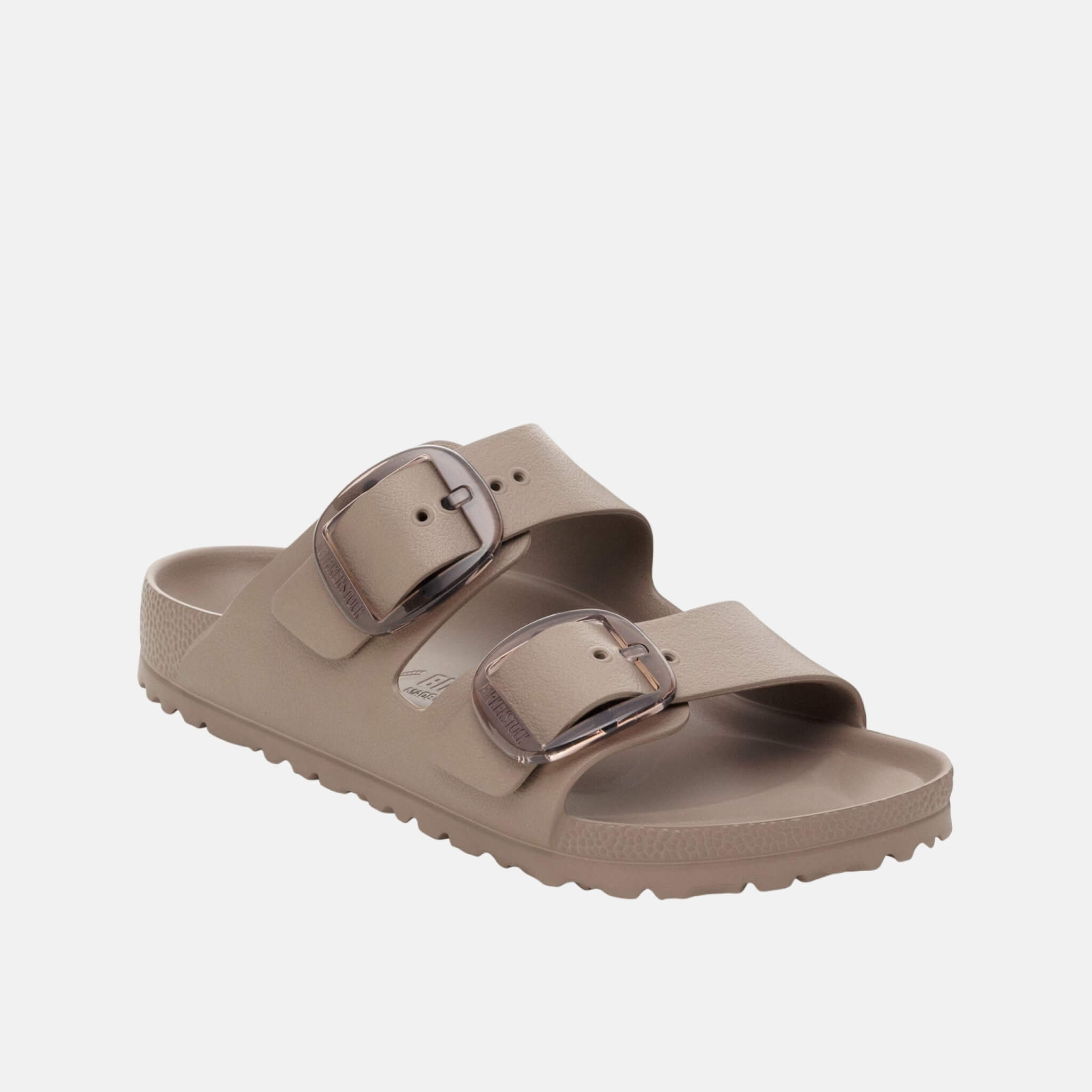 Béžové narrow pantofle Arizona Big Buckle EVA