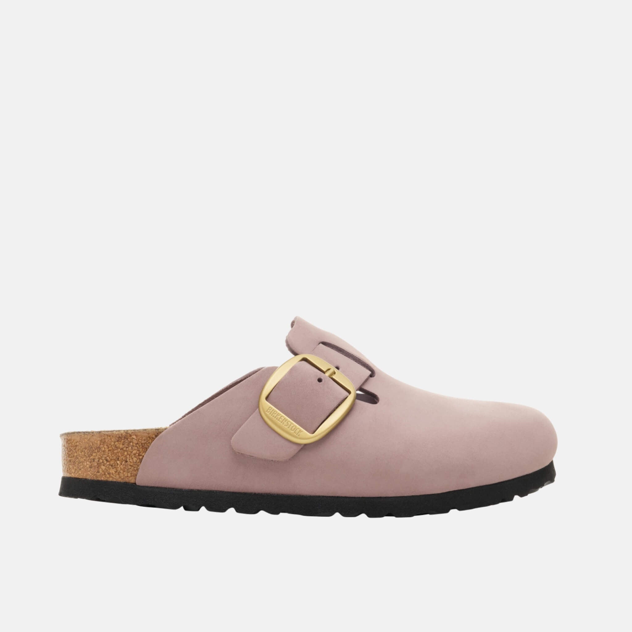 Fialové regular nazouváky Boston Big Buckle Nubuk Leather