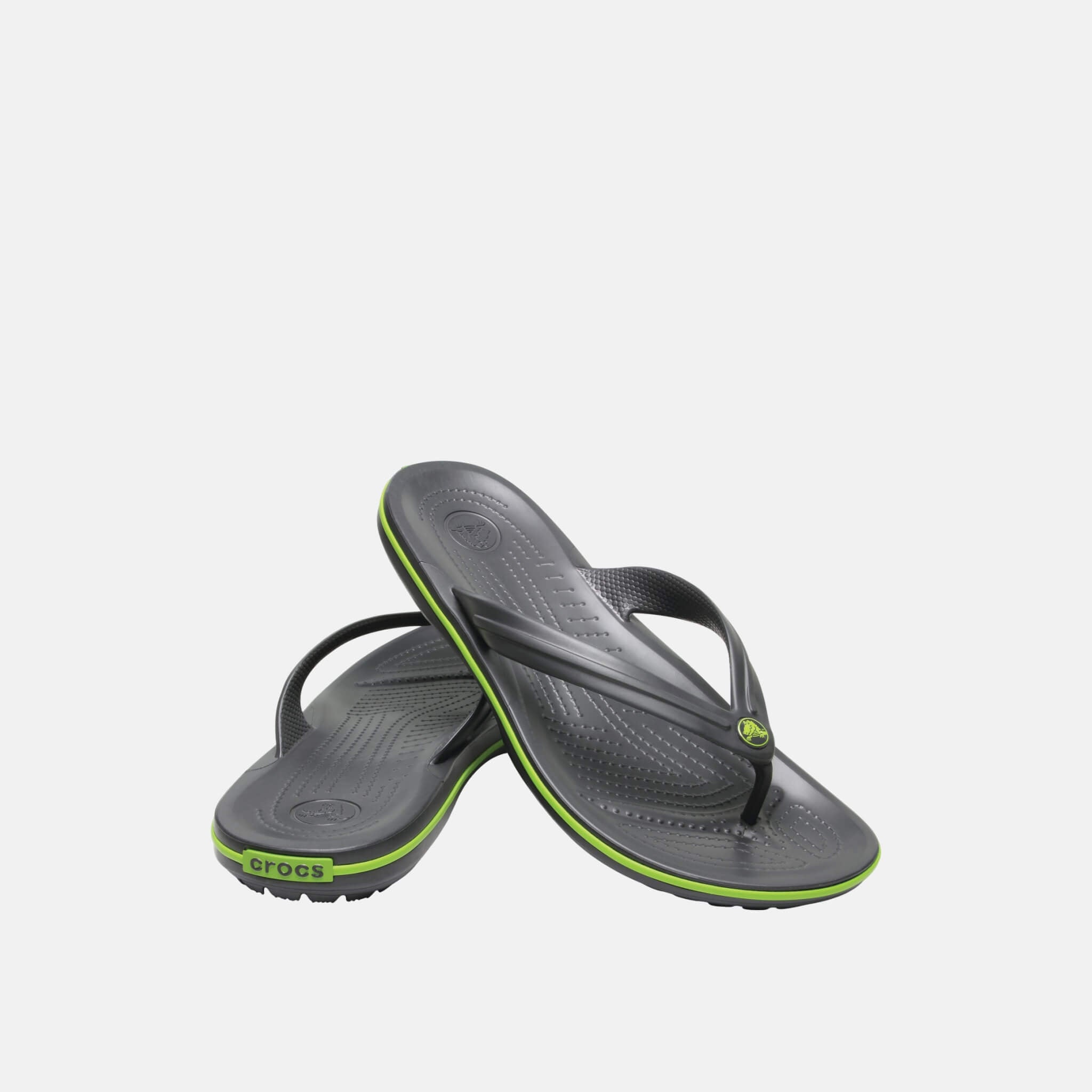 Crocband Flip Graphite/Volt Green