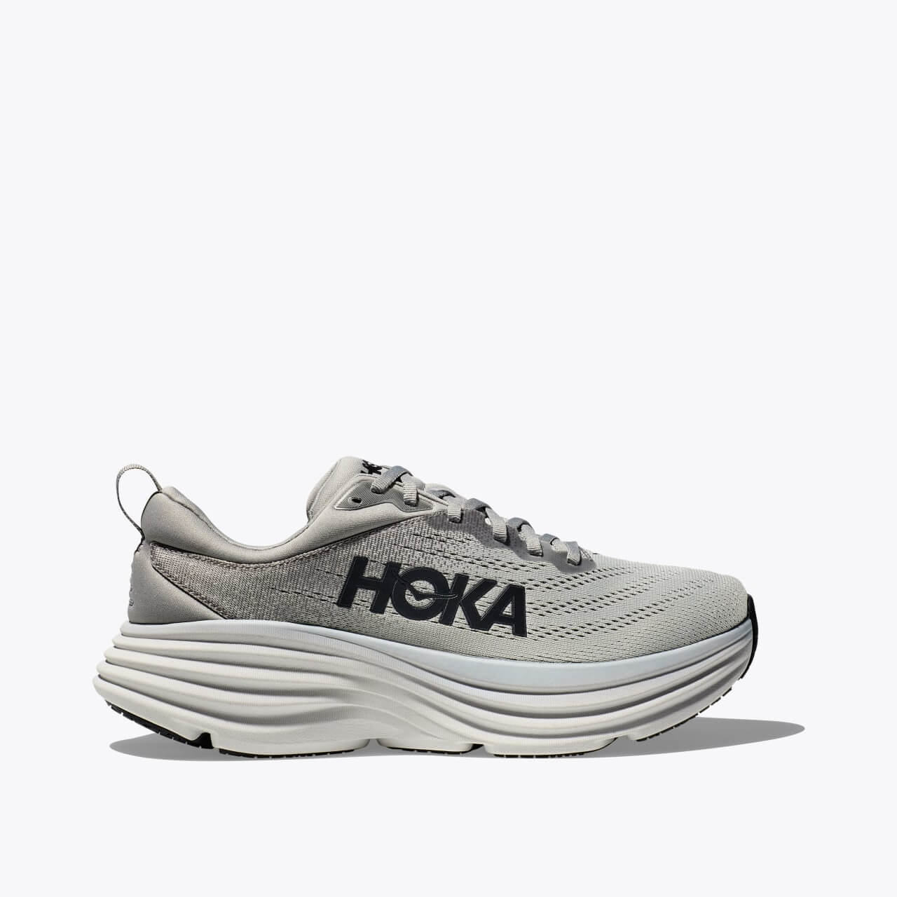 Pánské šedé běžecké tenisky Hoka Bondi 8