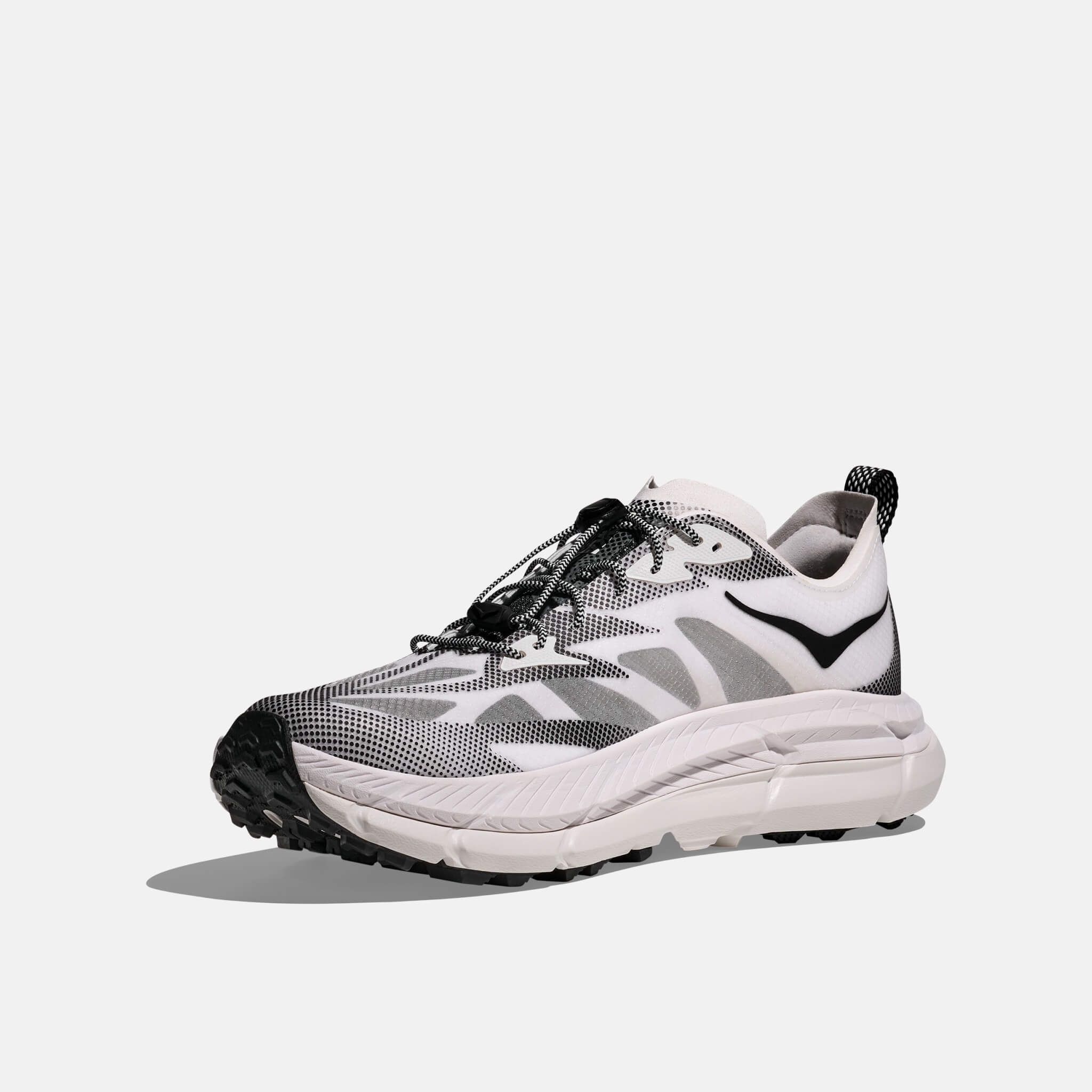 Unisex bílo-černé tenisky Hoka Mafate Speed 4 Lite TS