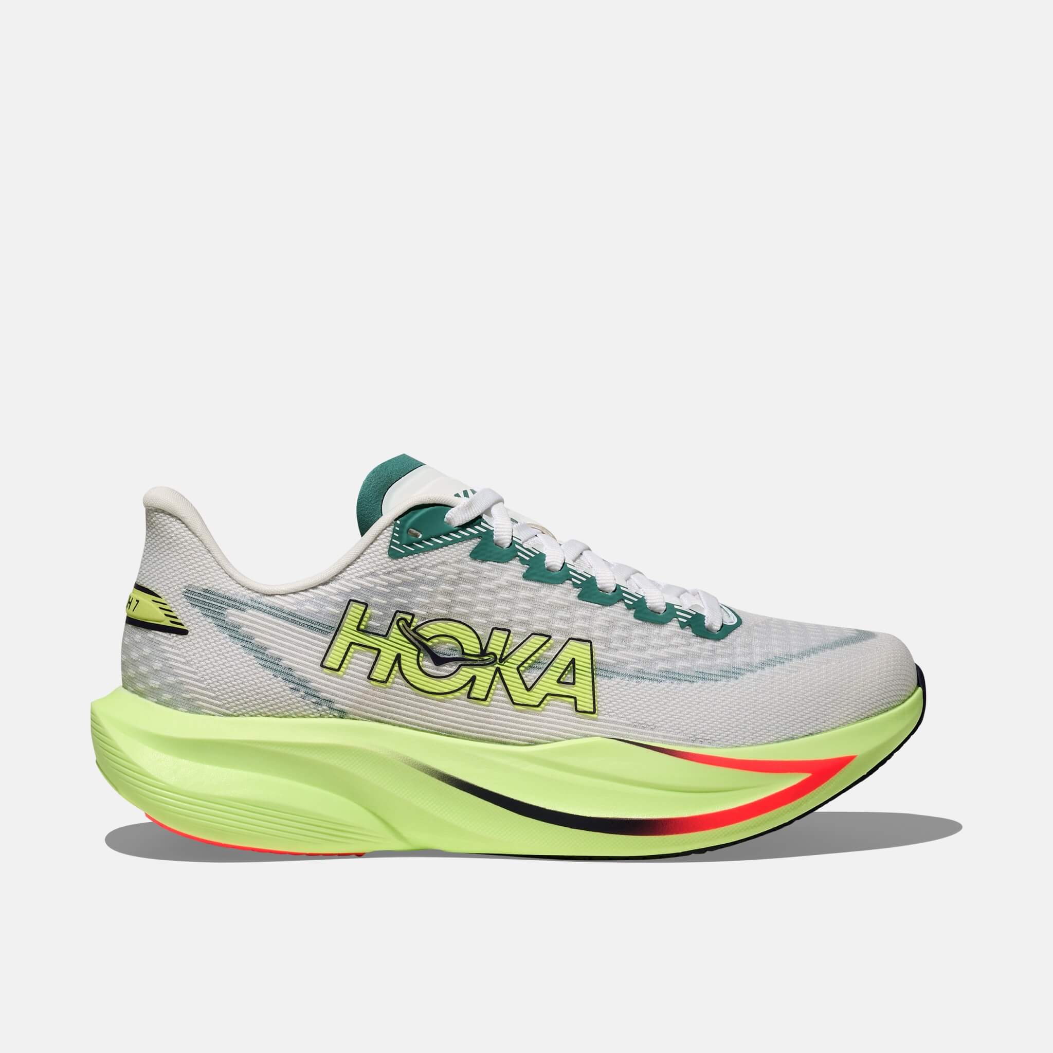 Pánské šedo-zelené běžecké tenisky Hoka Mach 7