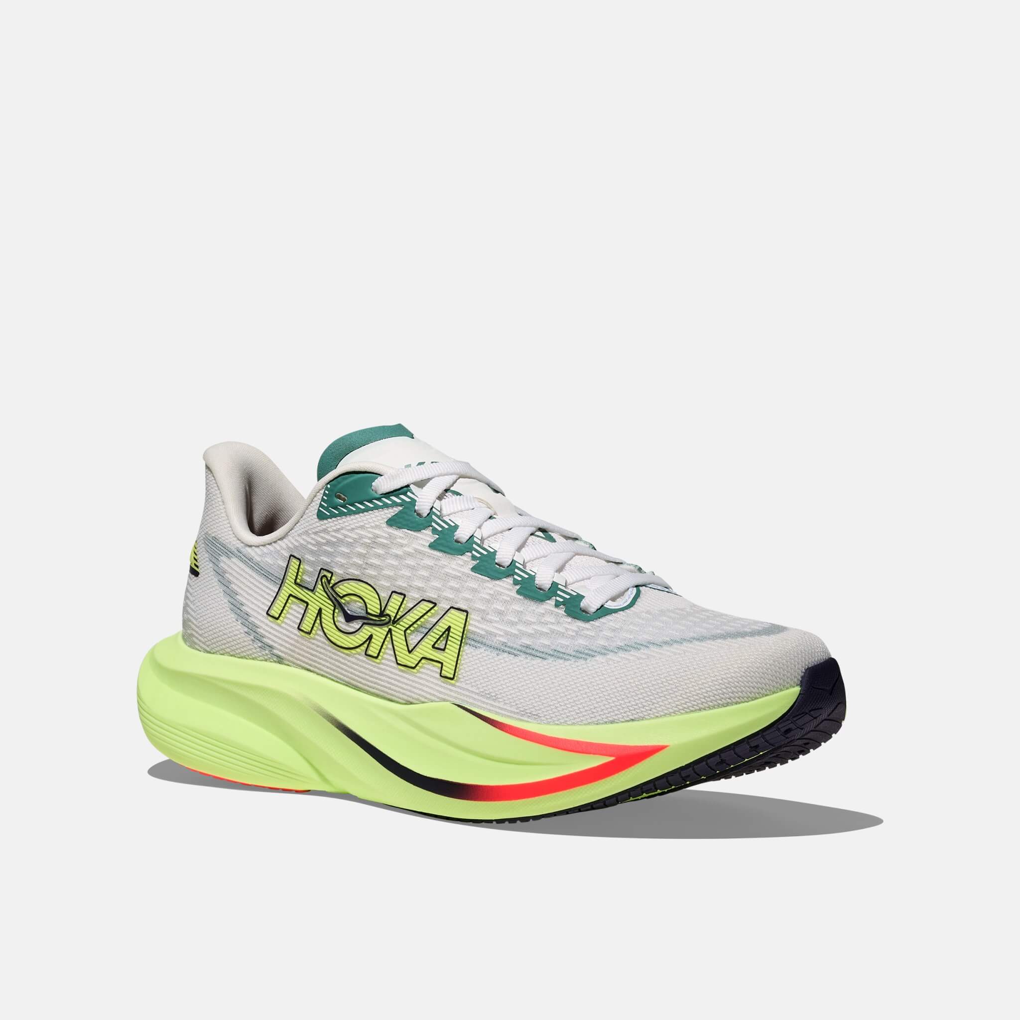 Pánské šedo-zelené běžecké tenisky Hoka Mach 7