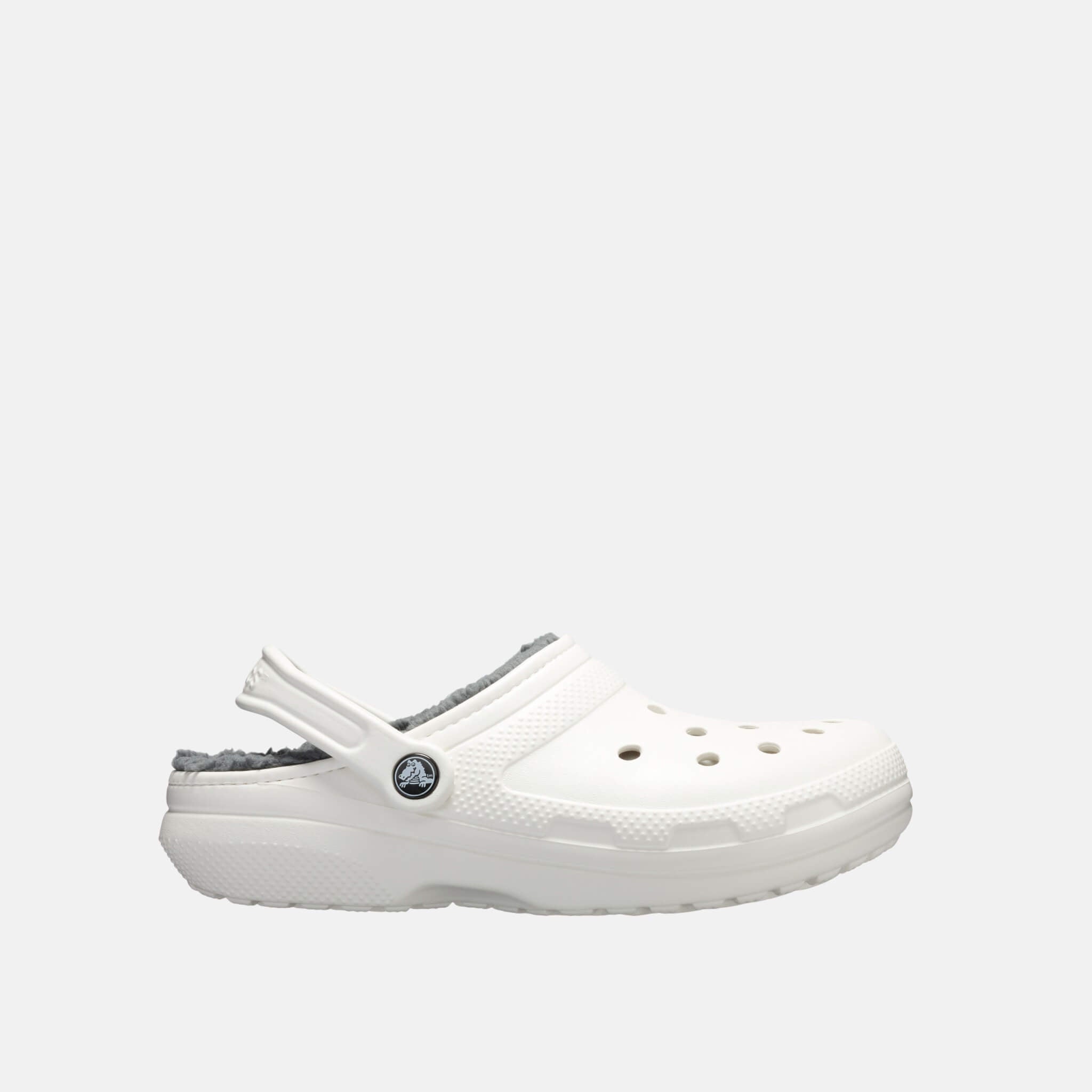 Classic Lined Clog White/Grey