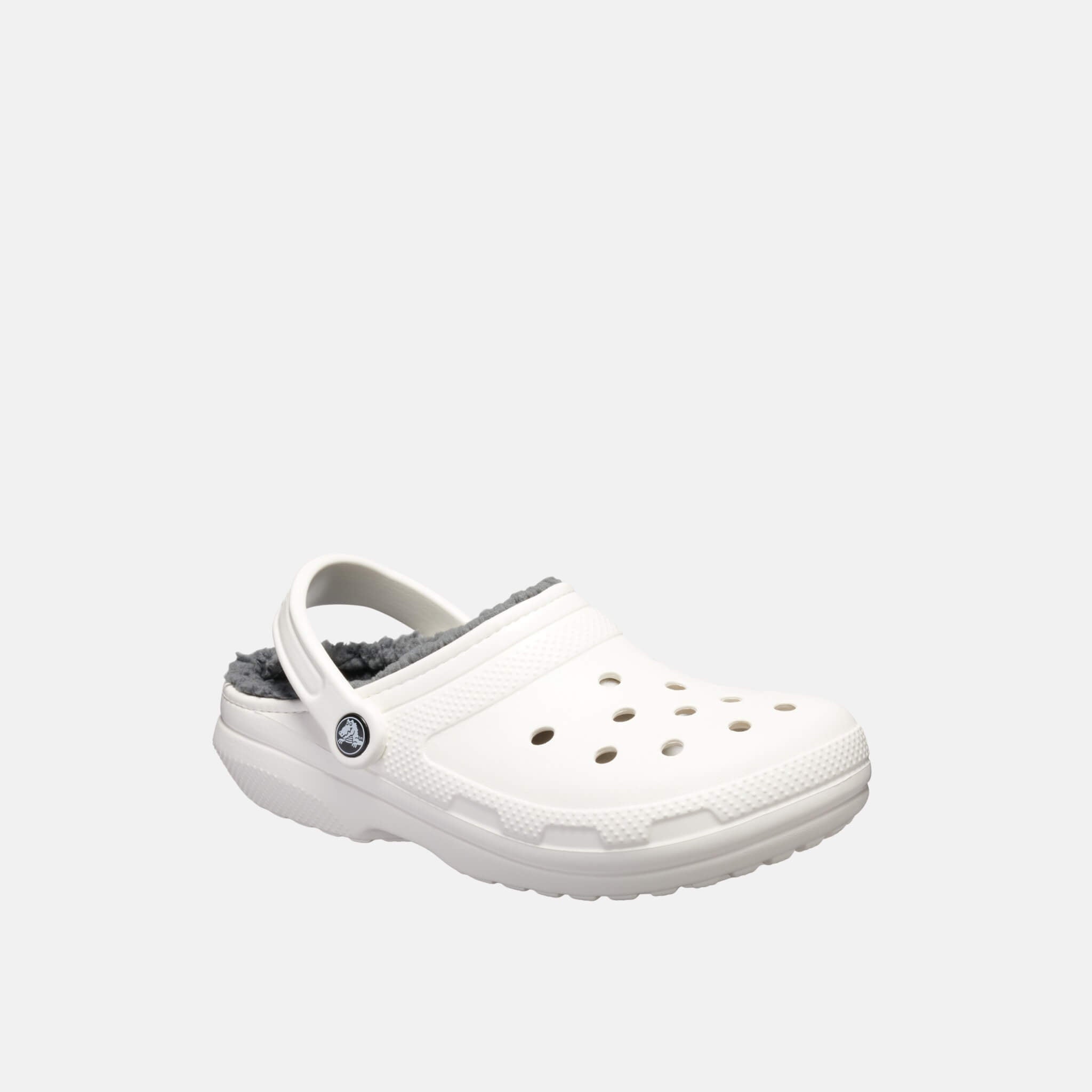 Classic Lined Clog White/Grey