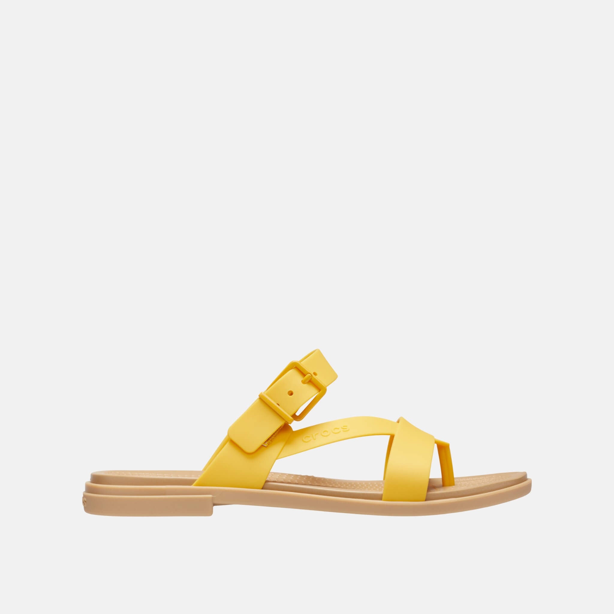 Crocs Tulum Toe Post Sandal W Canary/Tan