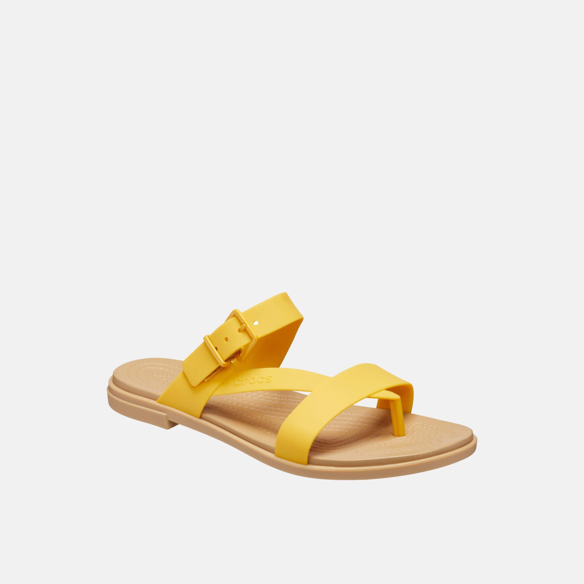 Crocs Tulum Toe Post Sandal W Canary/Tan