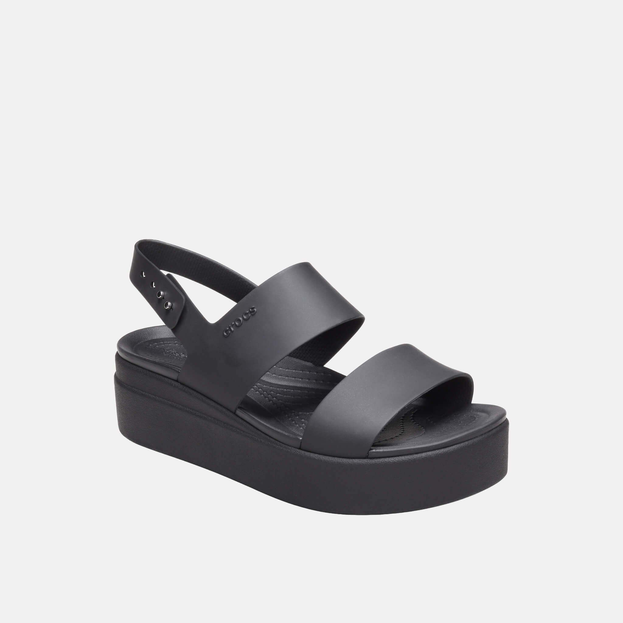 Crocs Brooklyn Low Wedge W Black/Black