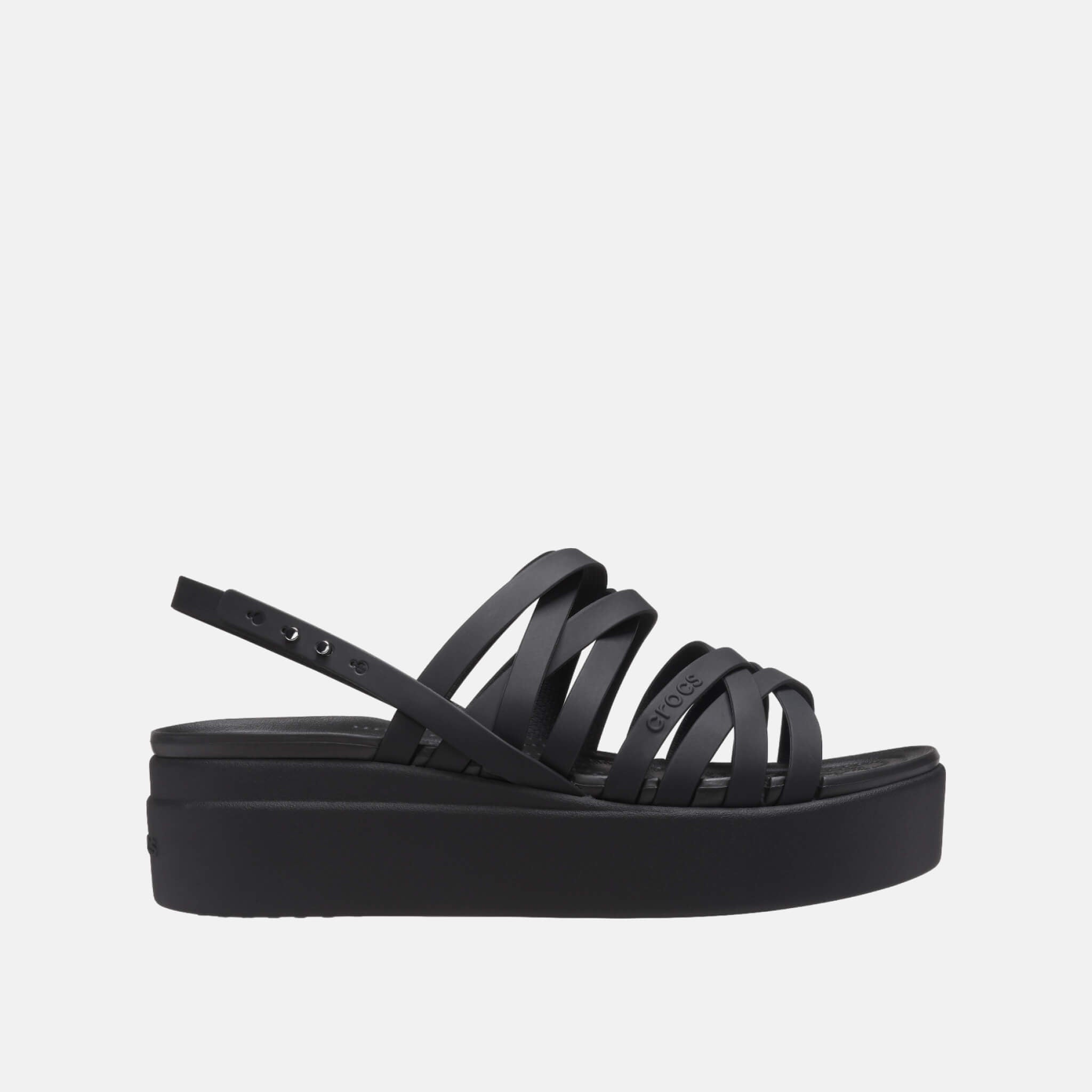 Crocs Brooklyn Strappy LowWdgW Blk