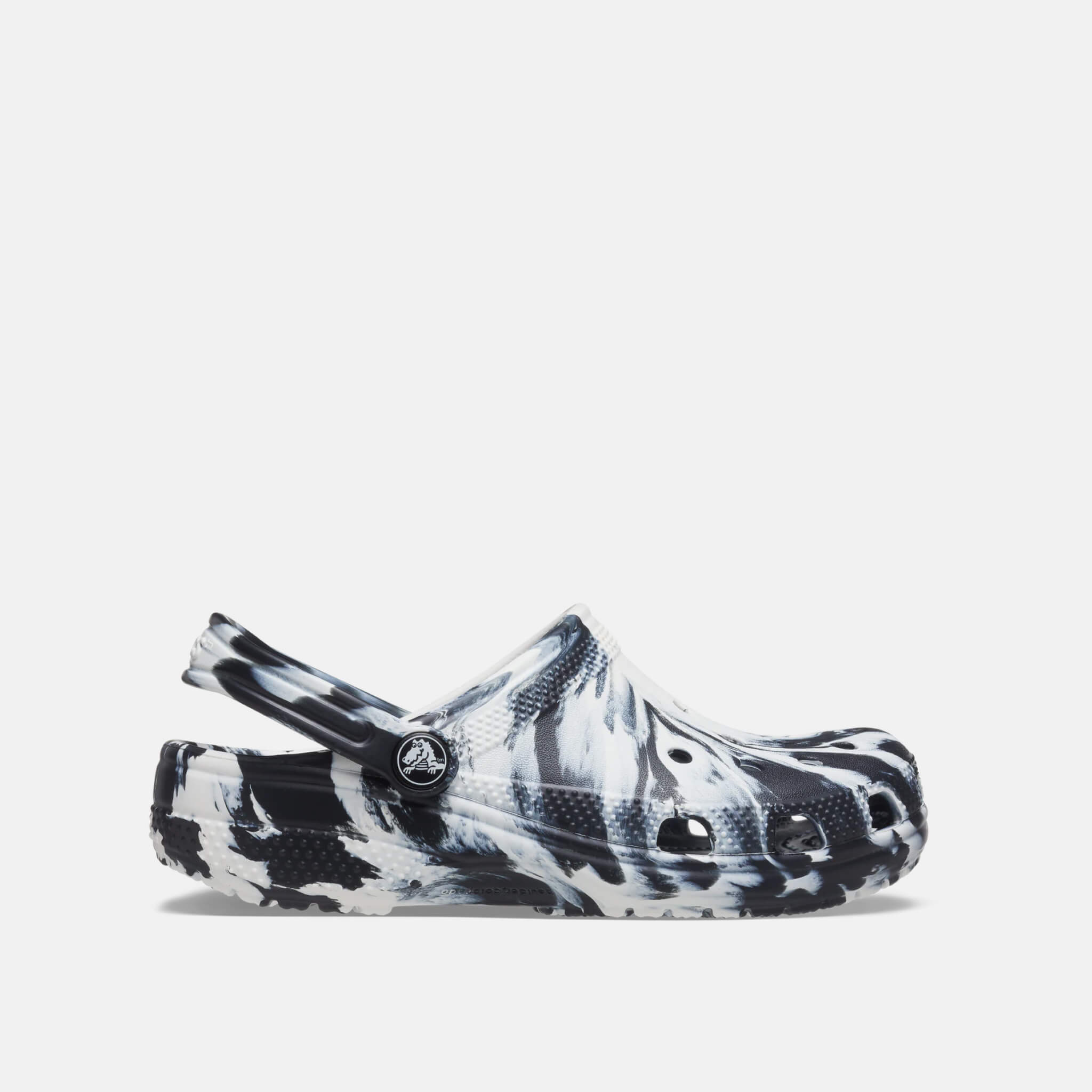 Classic Marbled Clog K Black/White