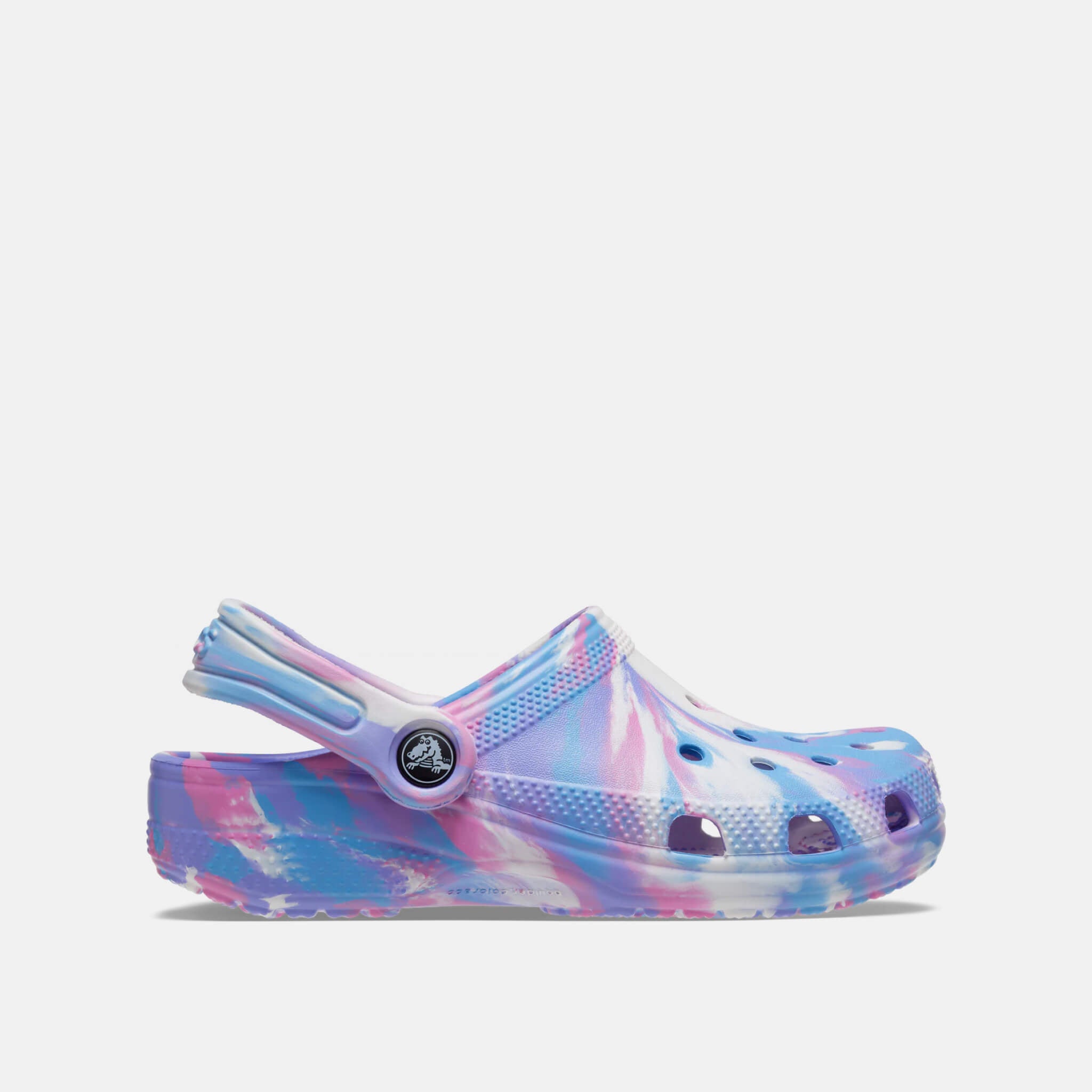 Classic Marbled Clog K White/Pink
