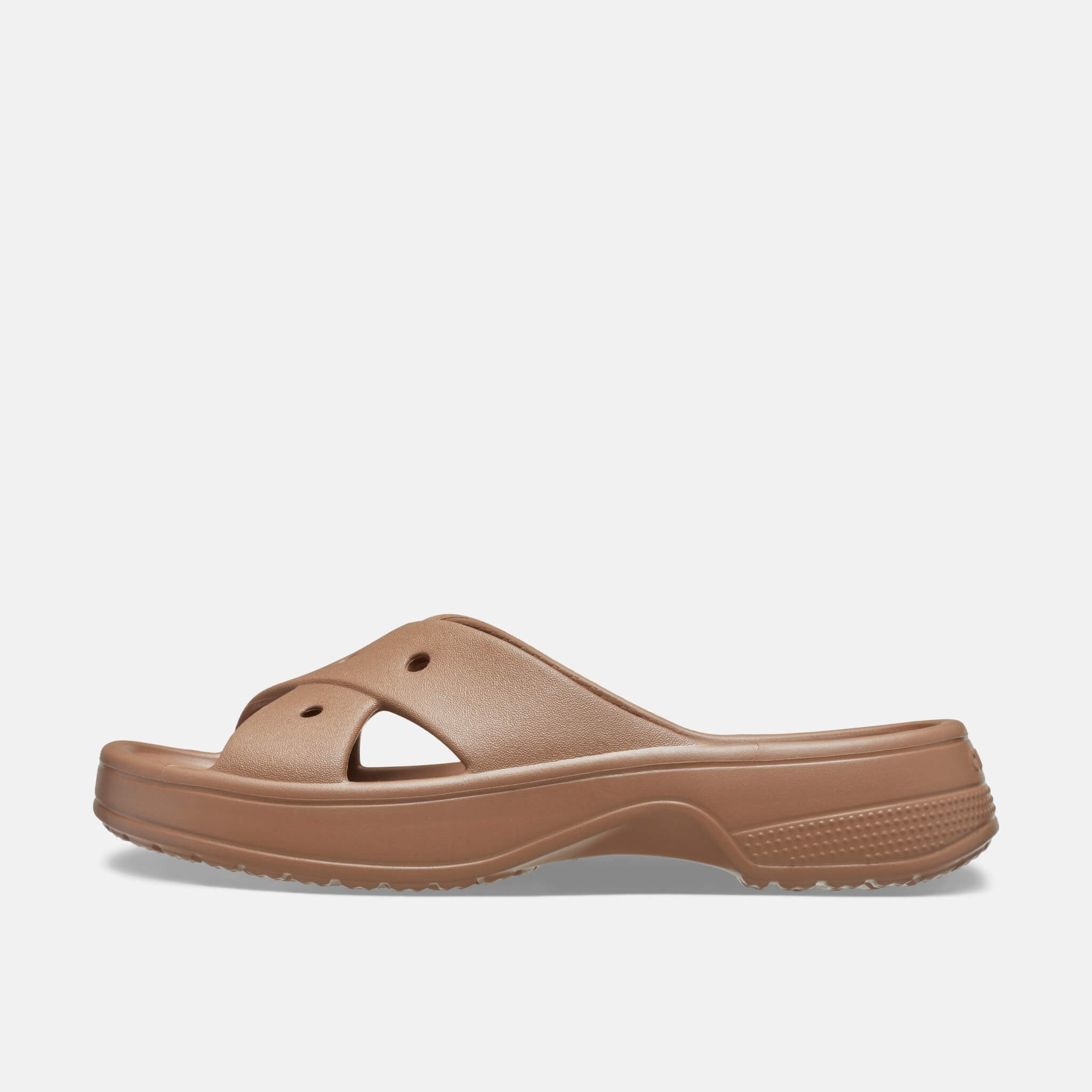 Classic Womens Cross Strap Milk Chocolate