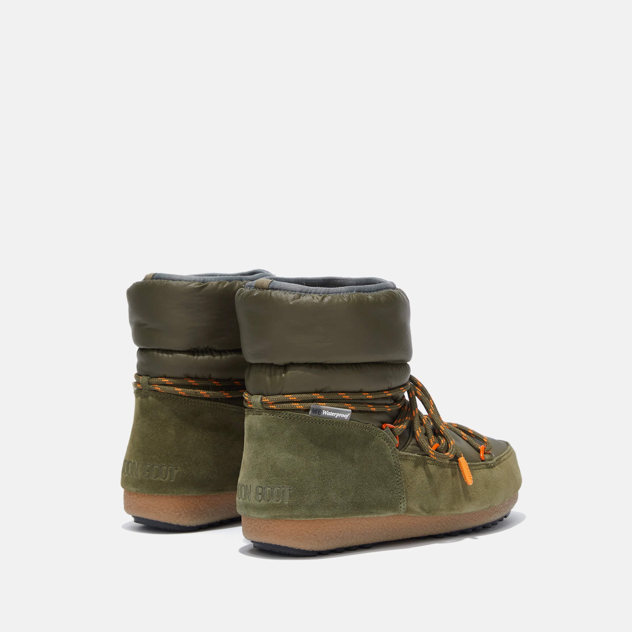 Dámské zelené sněhule Moon Boot Low Suede Nylon