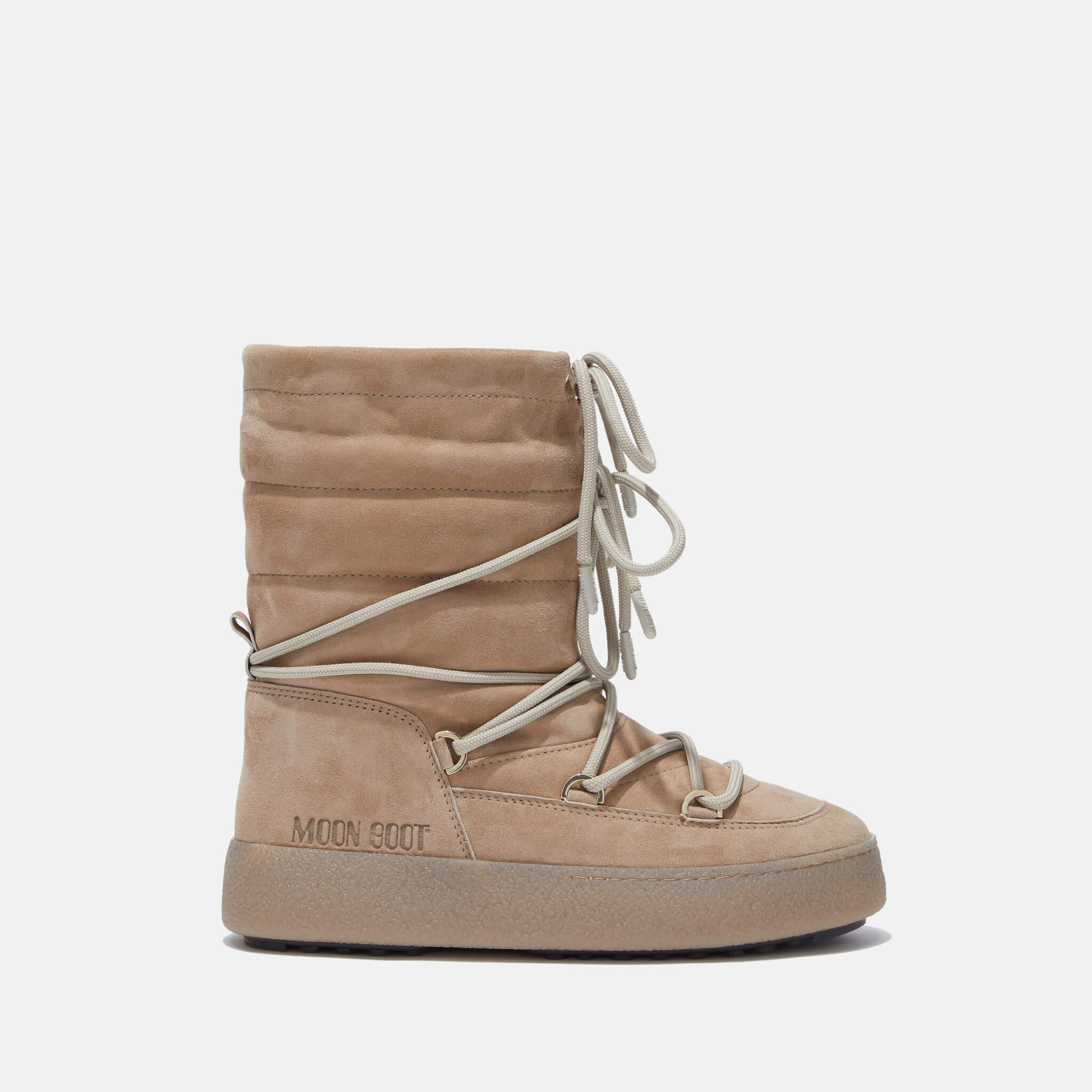 Dámské béžové sněhule Moon Boot Ltrack Suede