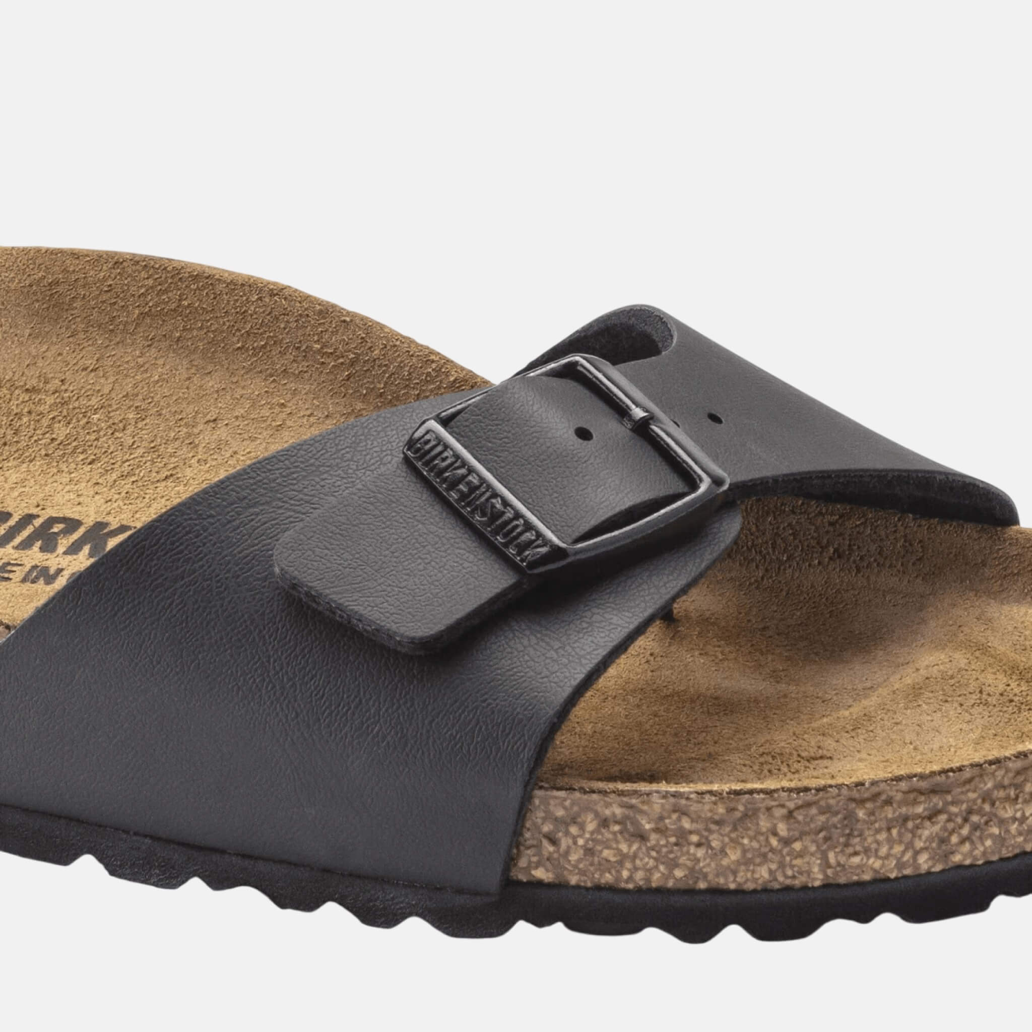 Černé pantofle Birkenstock Madrid Birko-Flor
