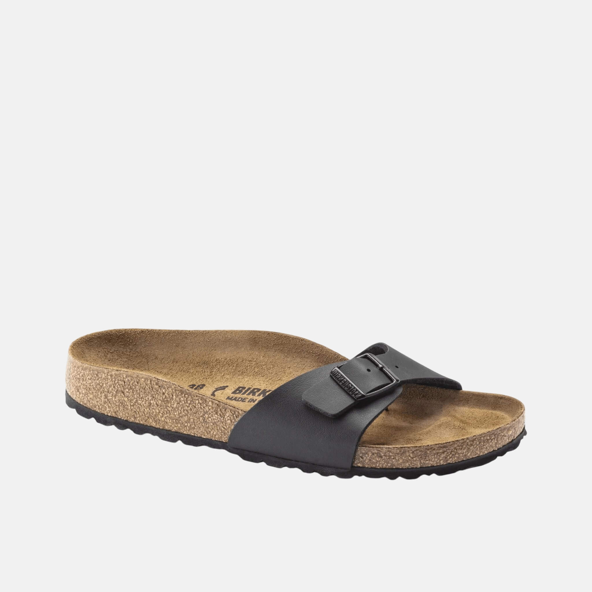Černé pantofle Birkenstock Madrid Birko-Flor