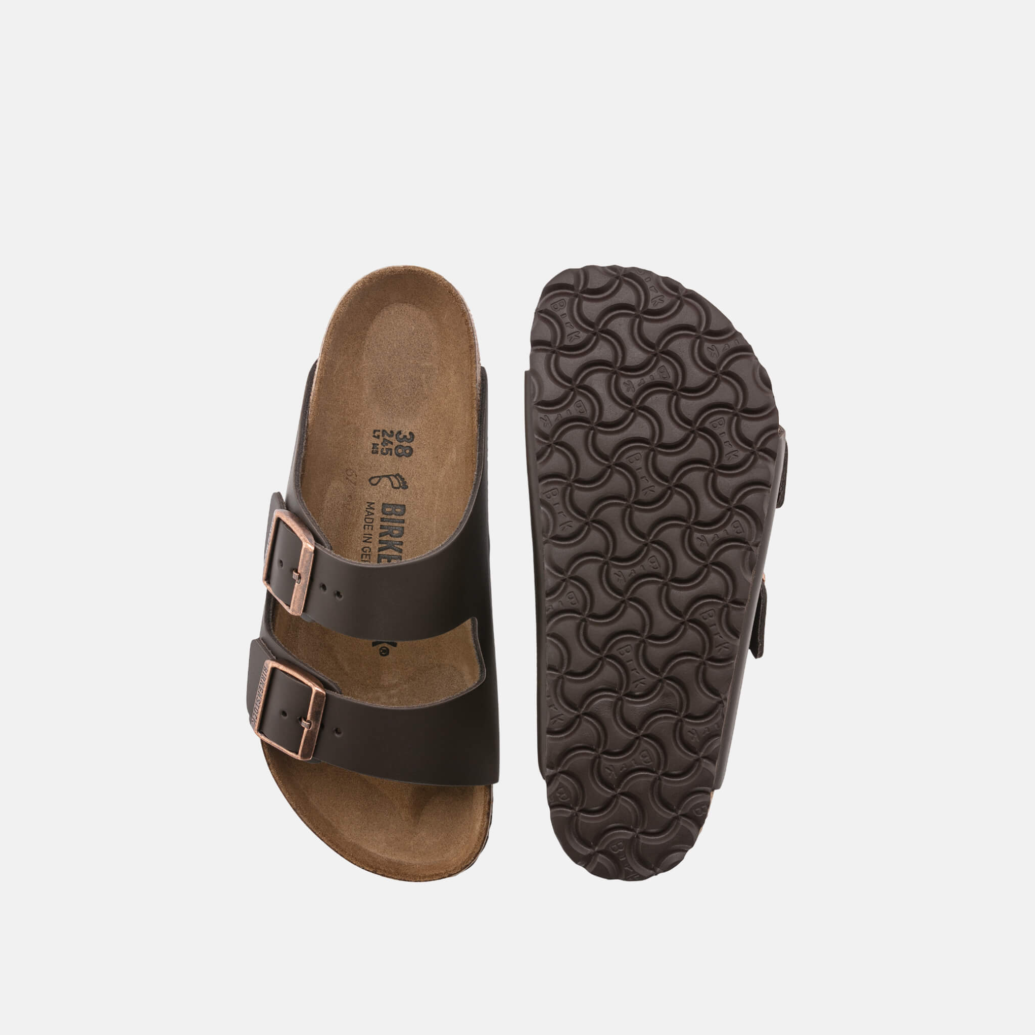 Hnědé pantofle Birkenstock Arizona Smooth Leather