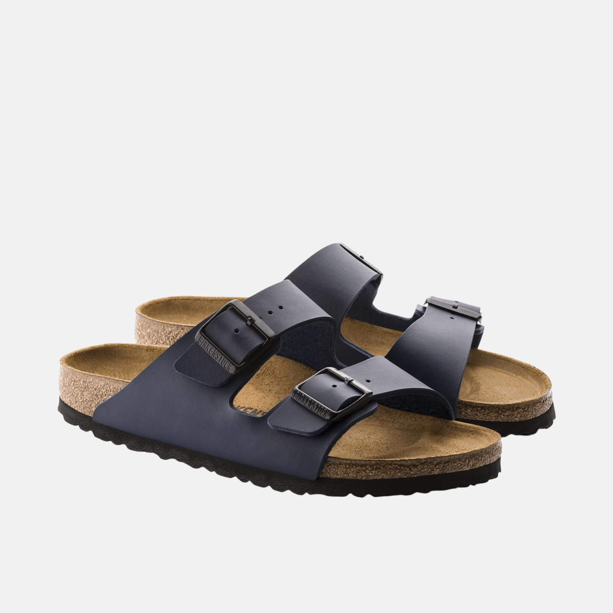 Modré pantofle Birkenstock Arizona Natural Leather