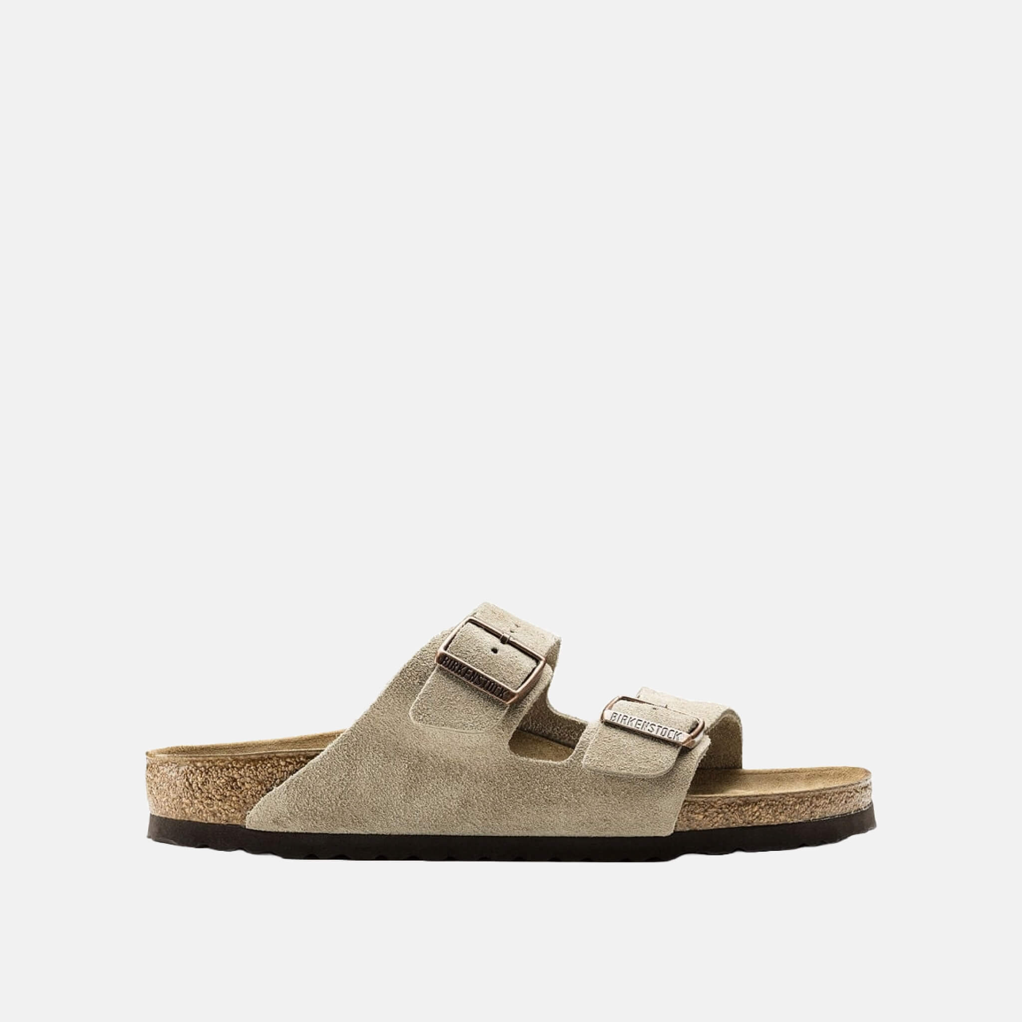 Hnědé Regular Pantofle Birkenstock Arizona Suede Leather